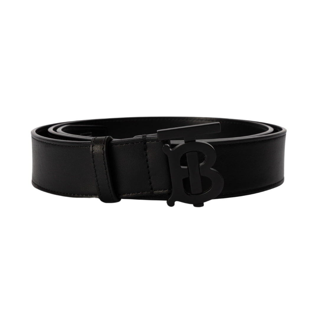 Burberry Leather TB Buckle Belt