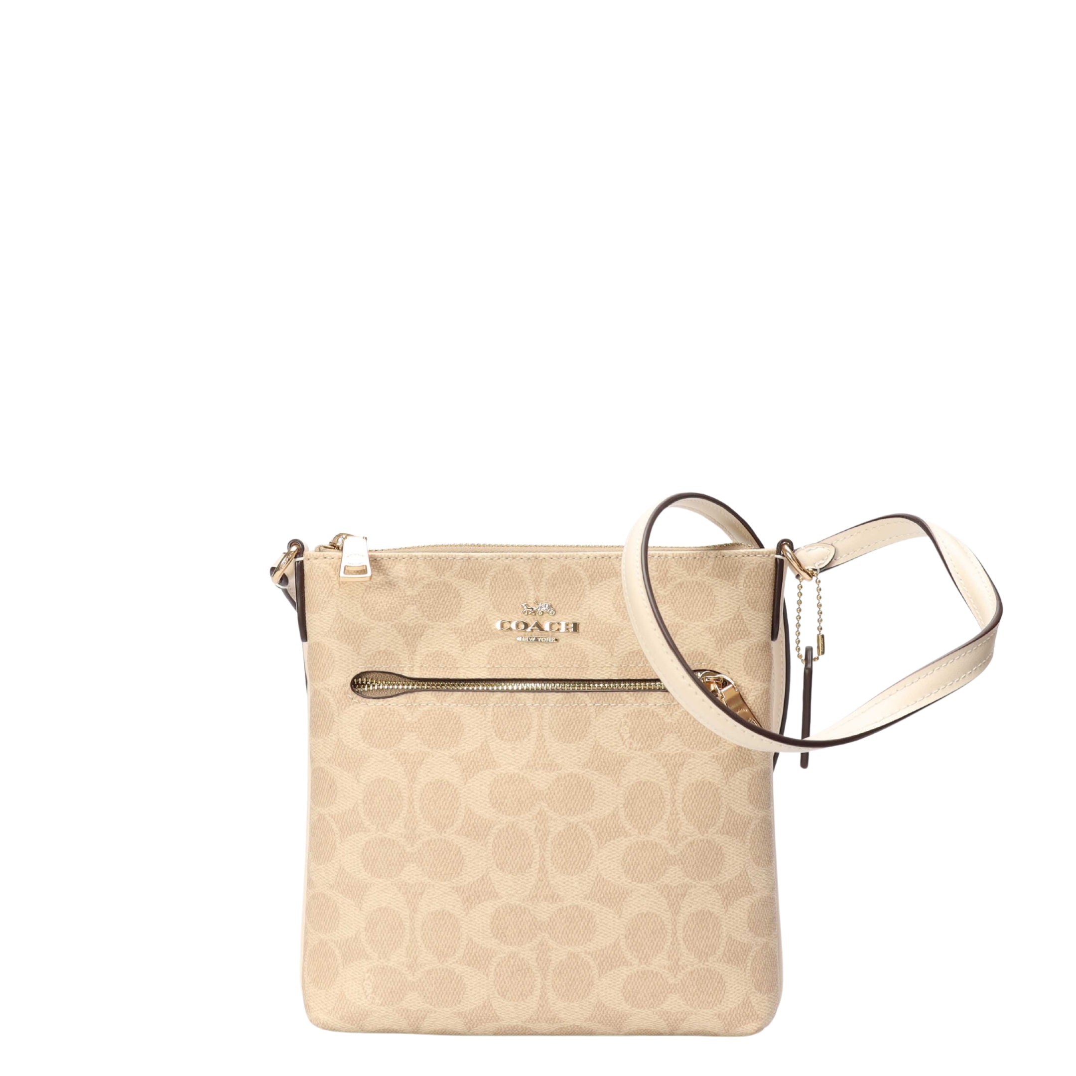 Coach Beige Mini Rowan File Crossbody Bag