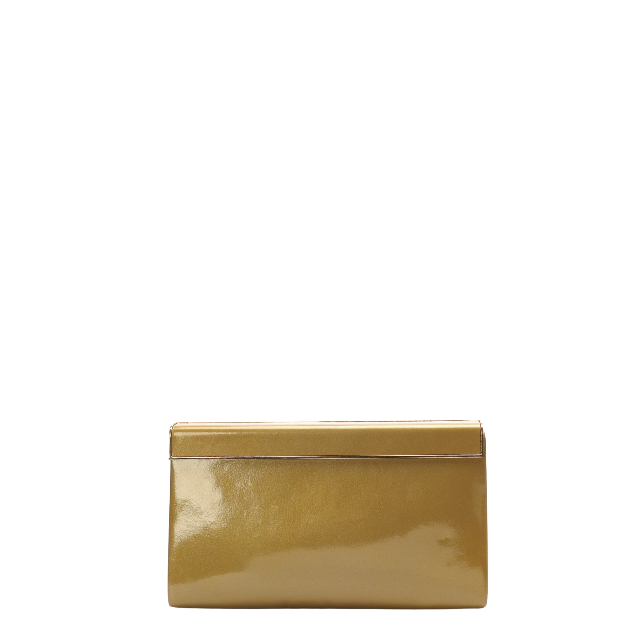Jimmy choo Glassy Gold Clutch