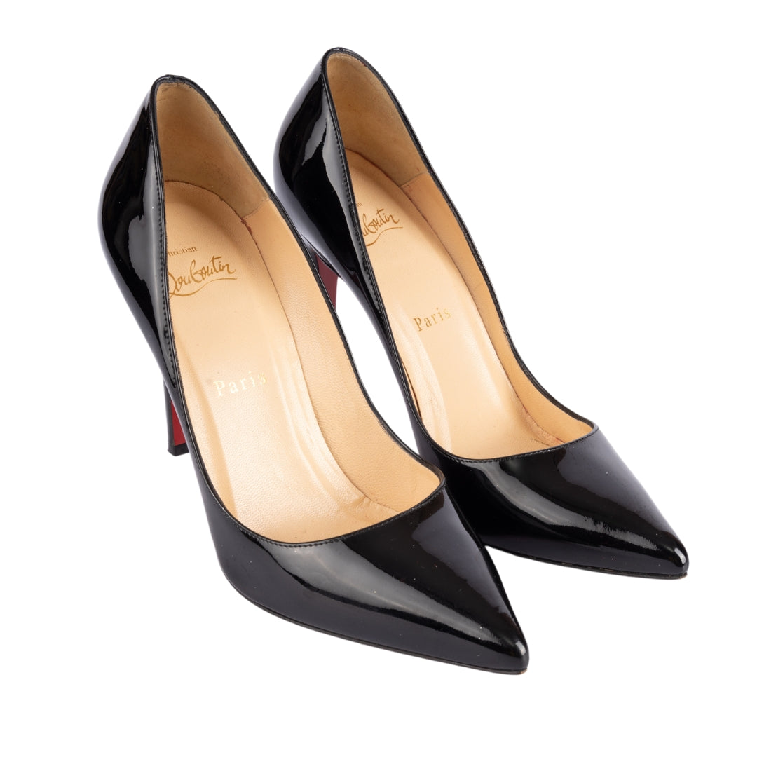 Christian Louboutin Black Patent Leather Pigalle Pumps