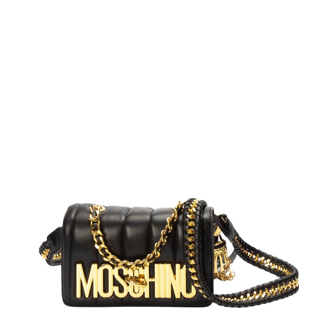 Moschino Black Skeleton Crossbody Bag
