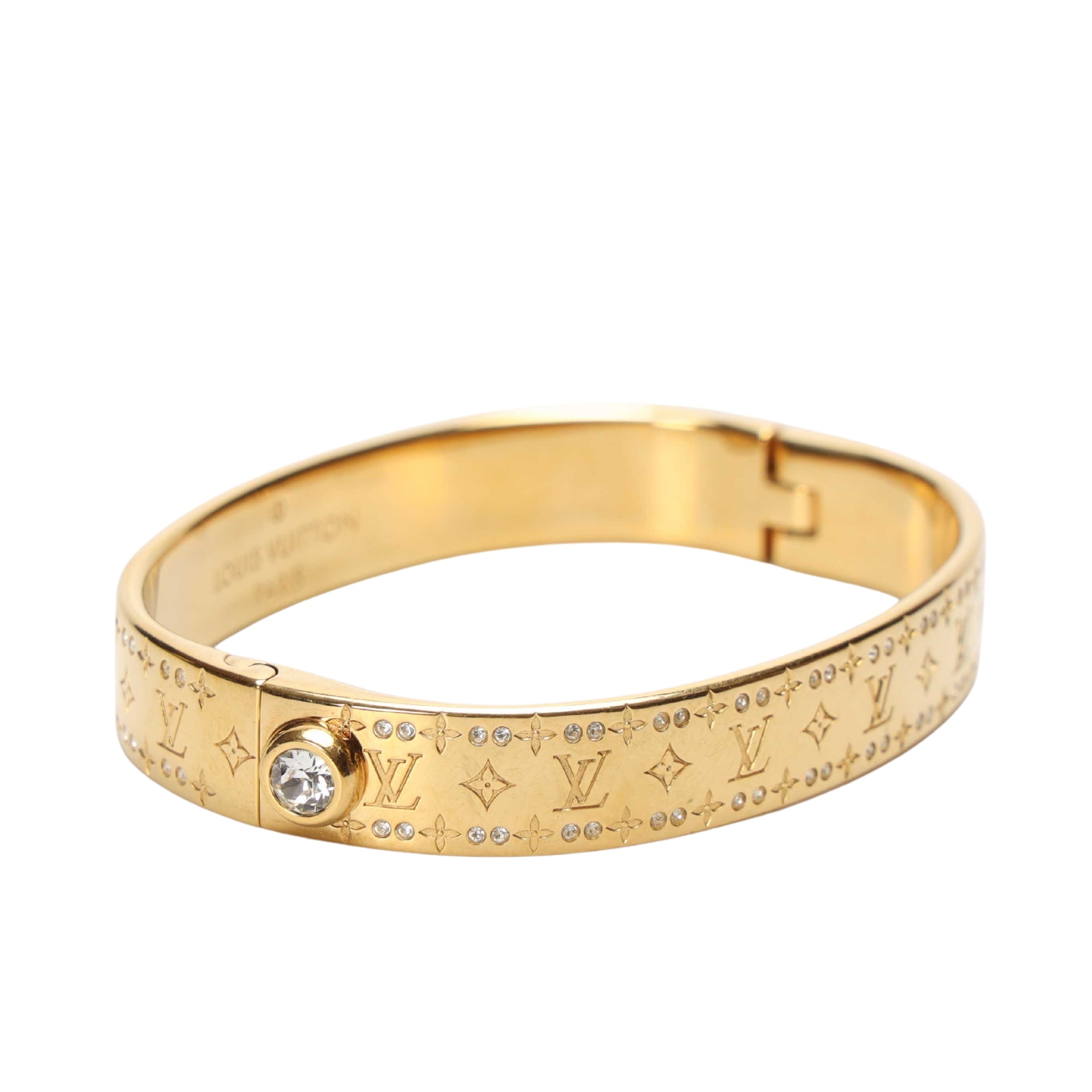 Louis Vuitton Gold Nanogram Bracelet