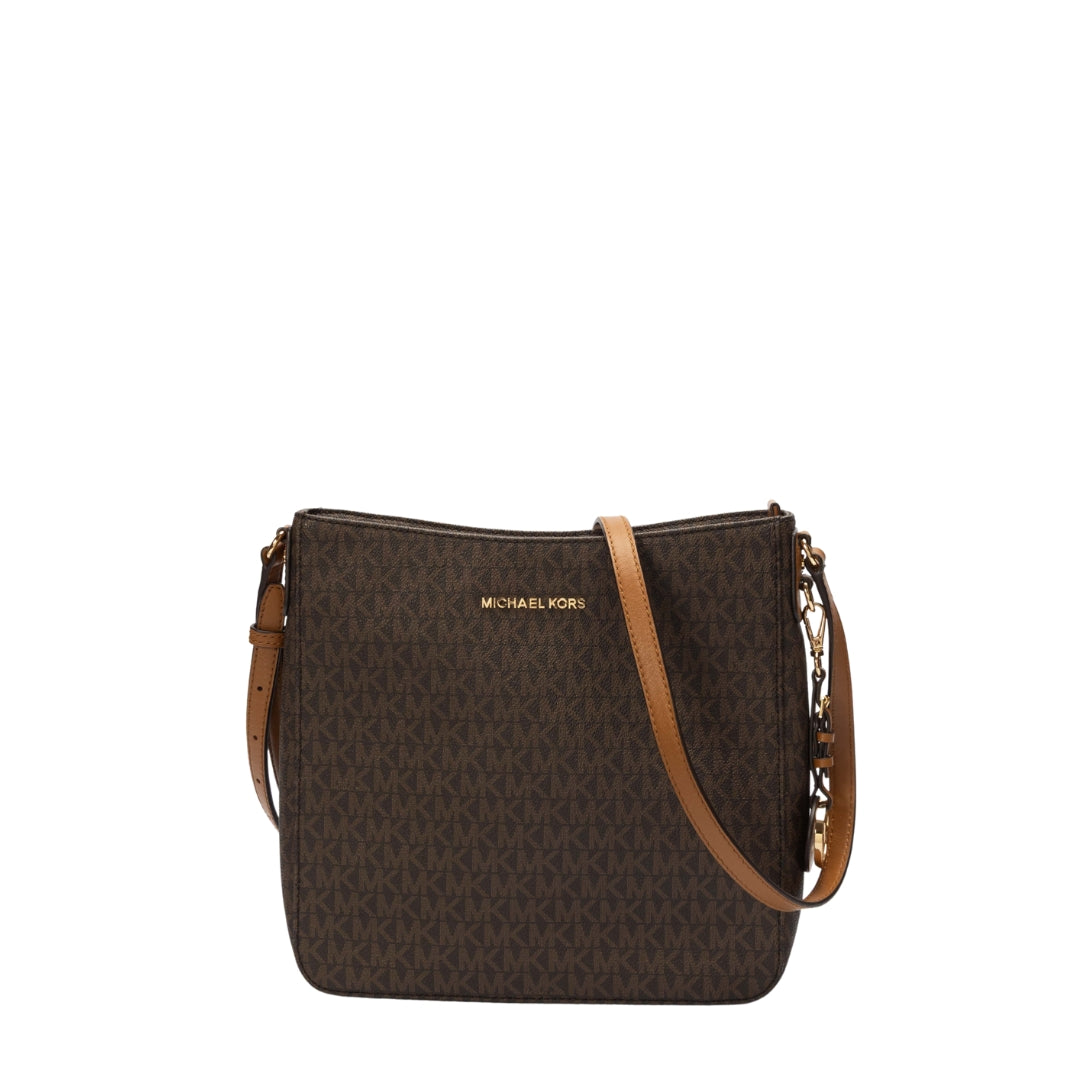 Michael Kors Jet Set Travel Signature Logo Messenger Bag