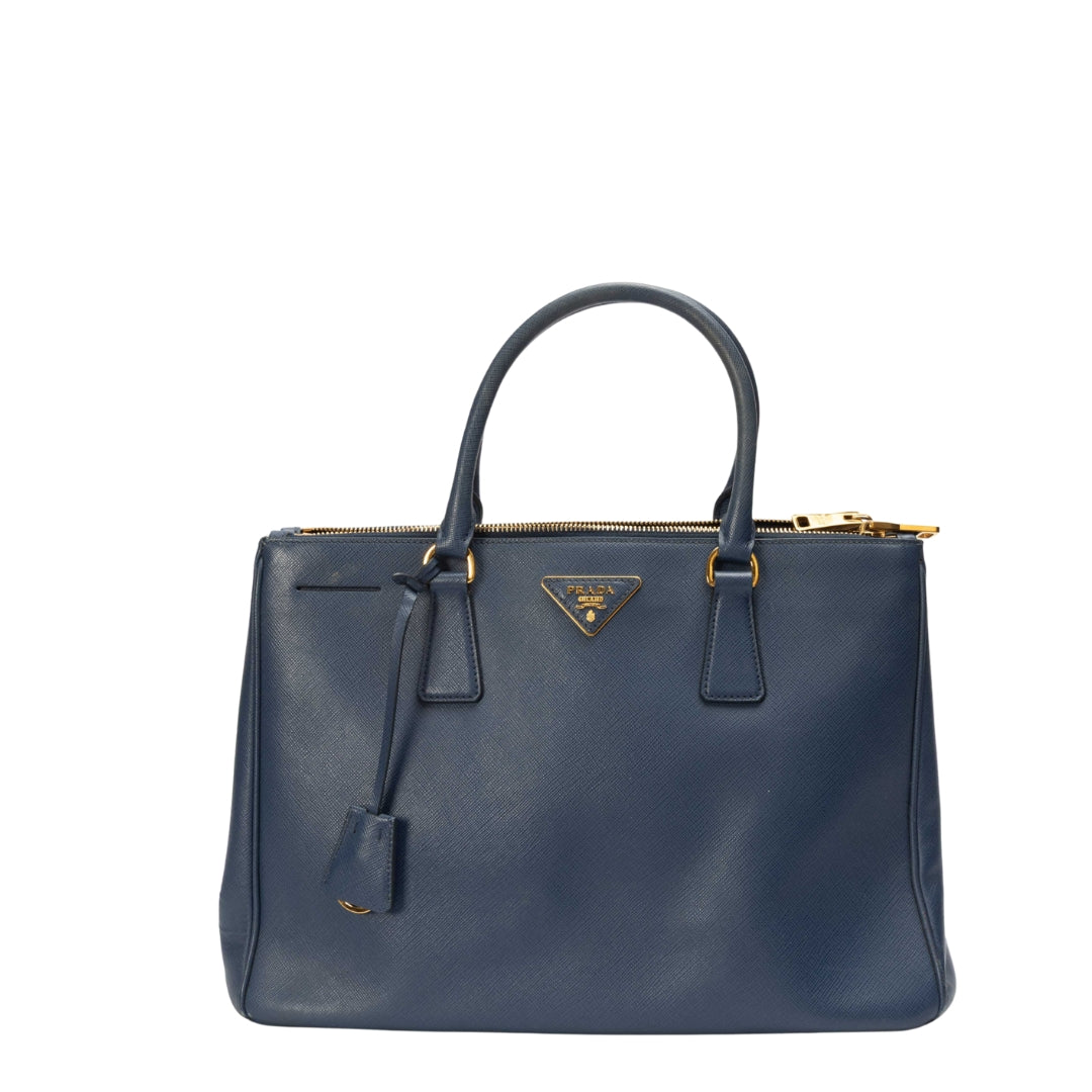 Prada Navy Blue Medium Galleria Tote