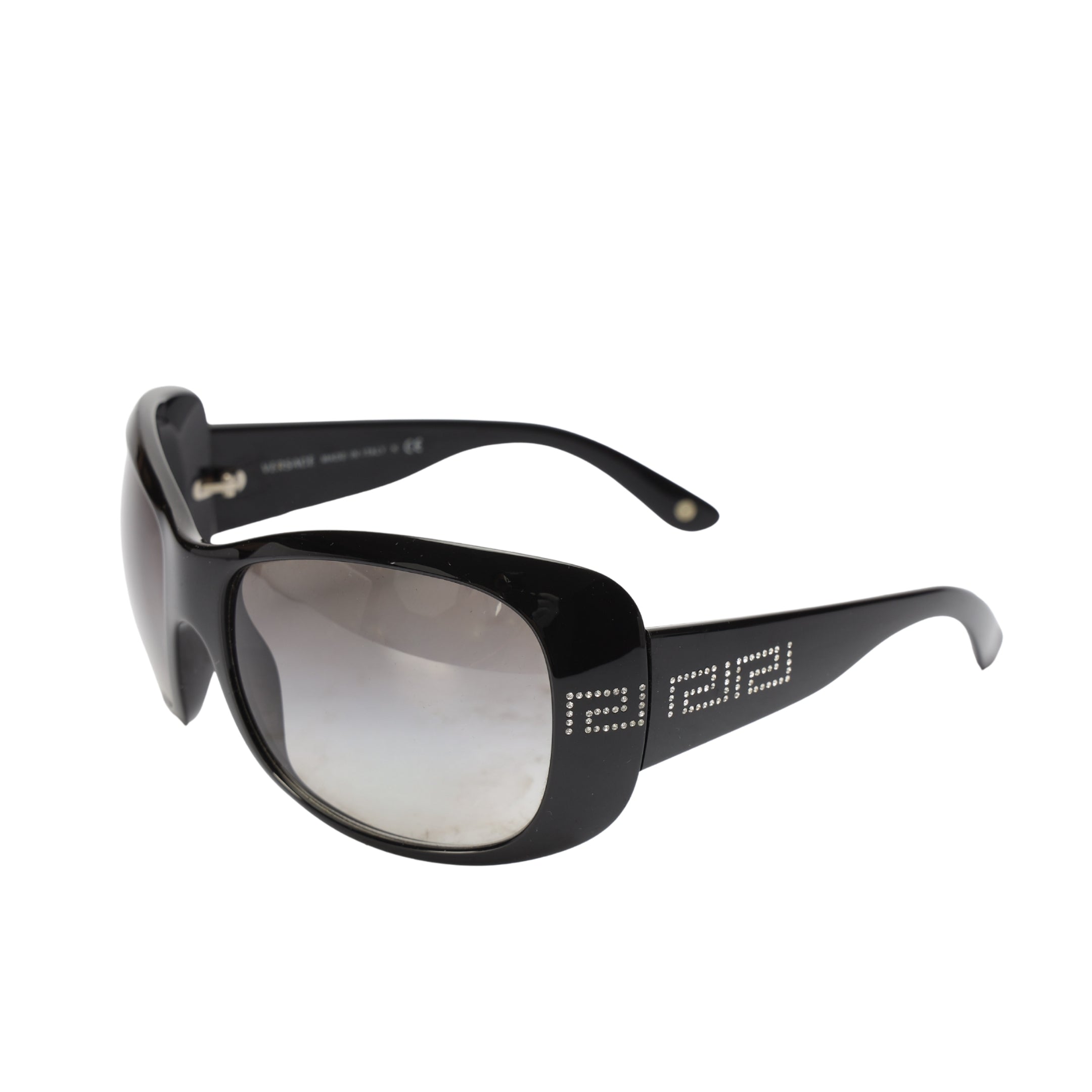 Versace Black Oversized Women Sunglasses