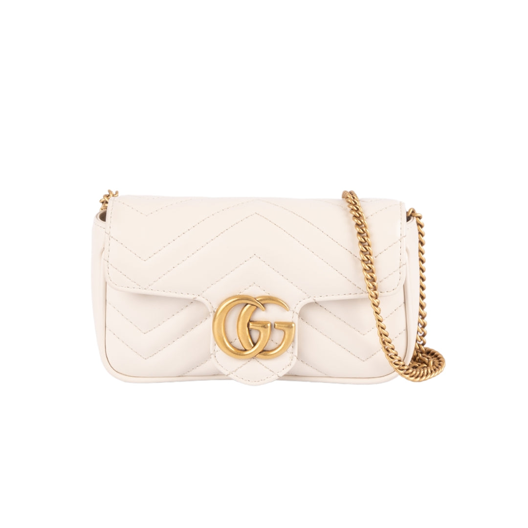 Gucci Matelasse GG Super Mini Marmont Shoulder Bag