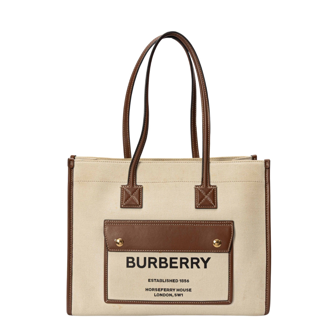 Burberry Cream Freya Tote