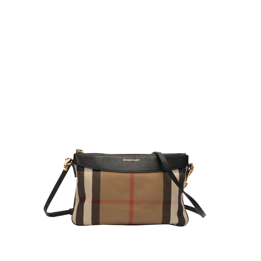 Burberry Check Derby Peyton Crossbody Bag