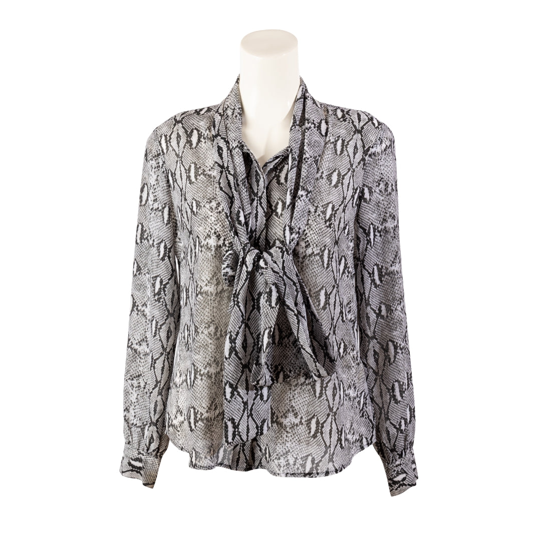 Michael Kors Snakeprint Georgette Blouse