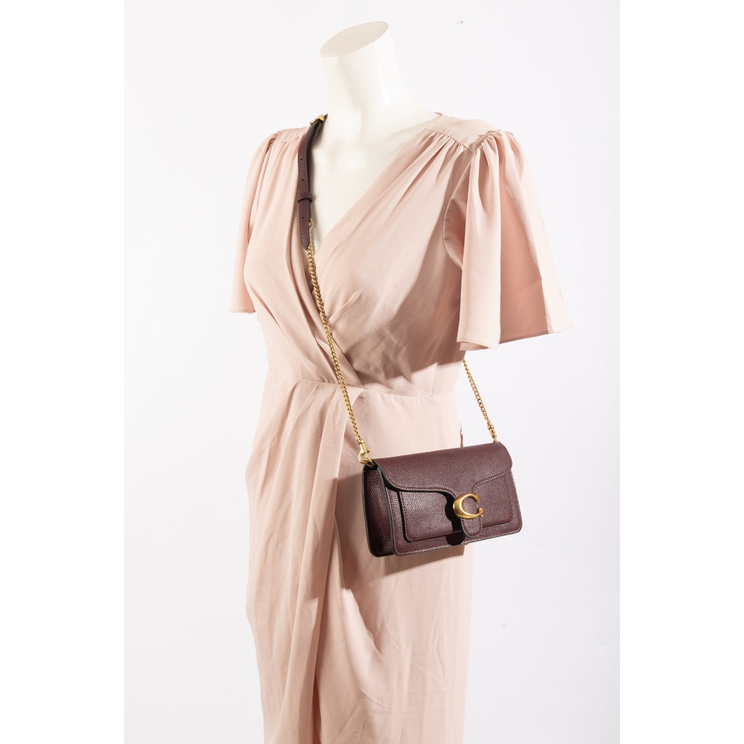 Coach Tabby Maroon Medium Sling Bag