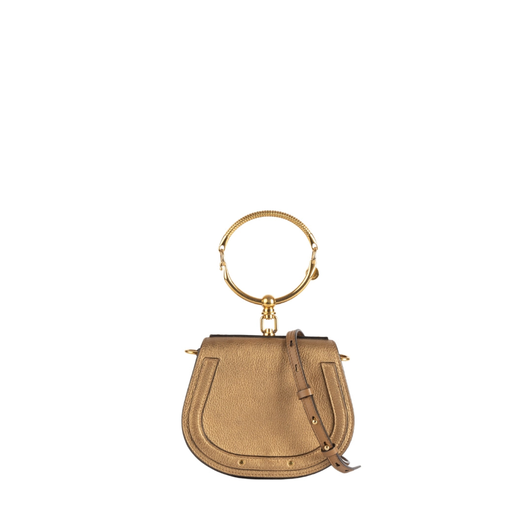 Chloe Nile Leather Bracelet Bag With Strap