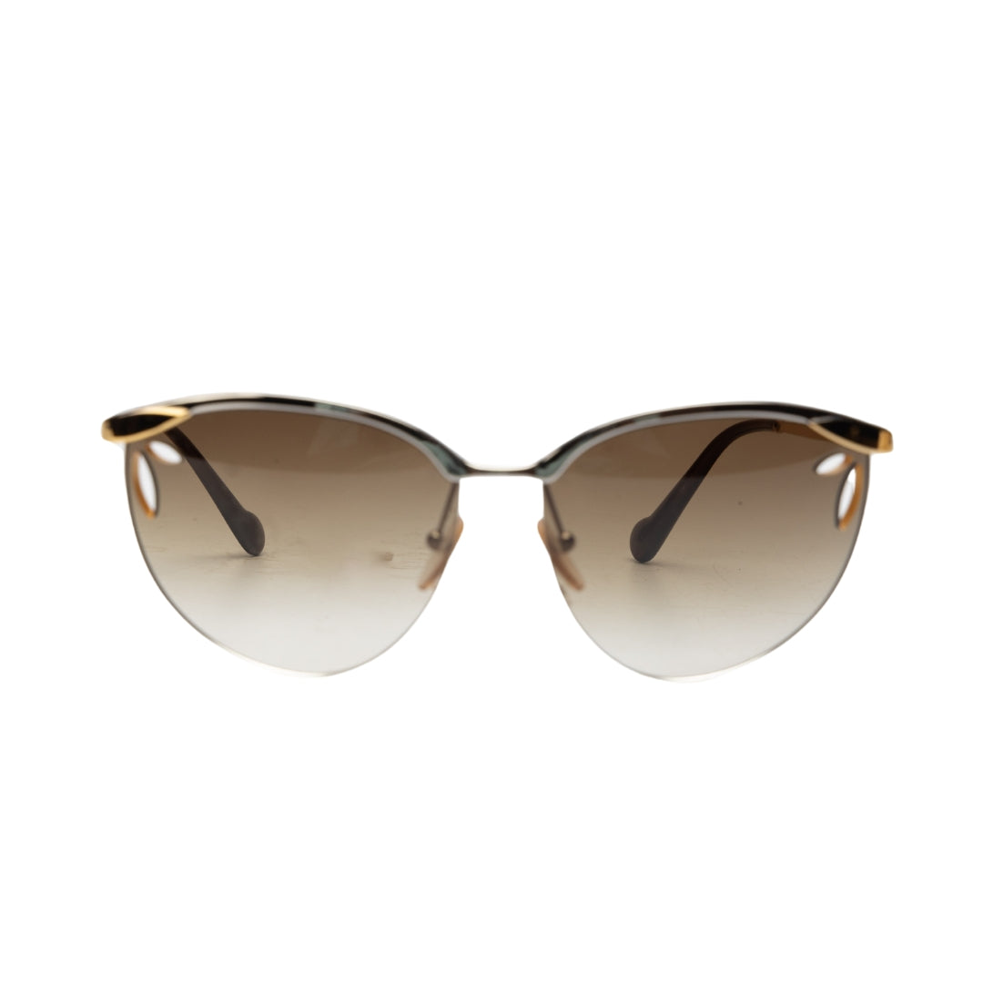 Louis Vuitton Lila Metal Pierced Lens Sunglasses