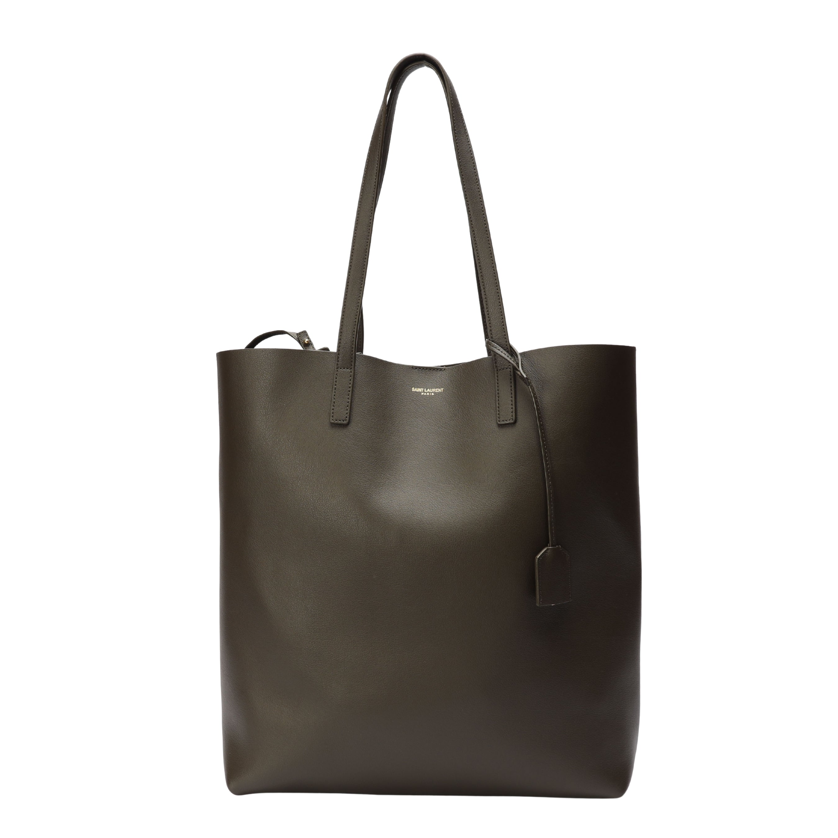 Yves Saint Laurent Olive Shopping Tote Bag