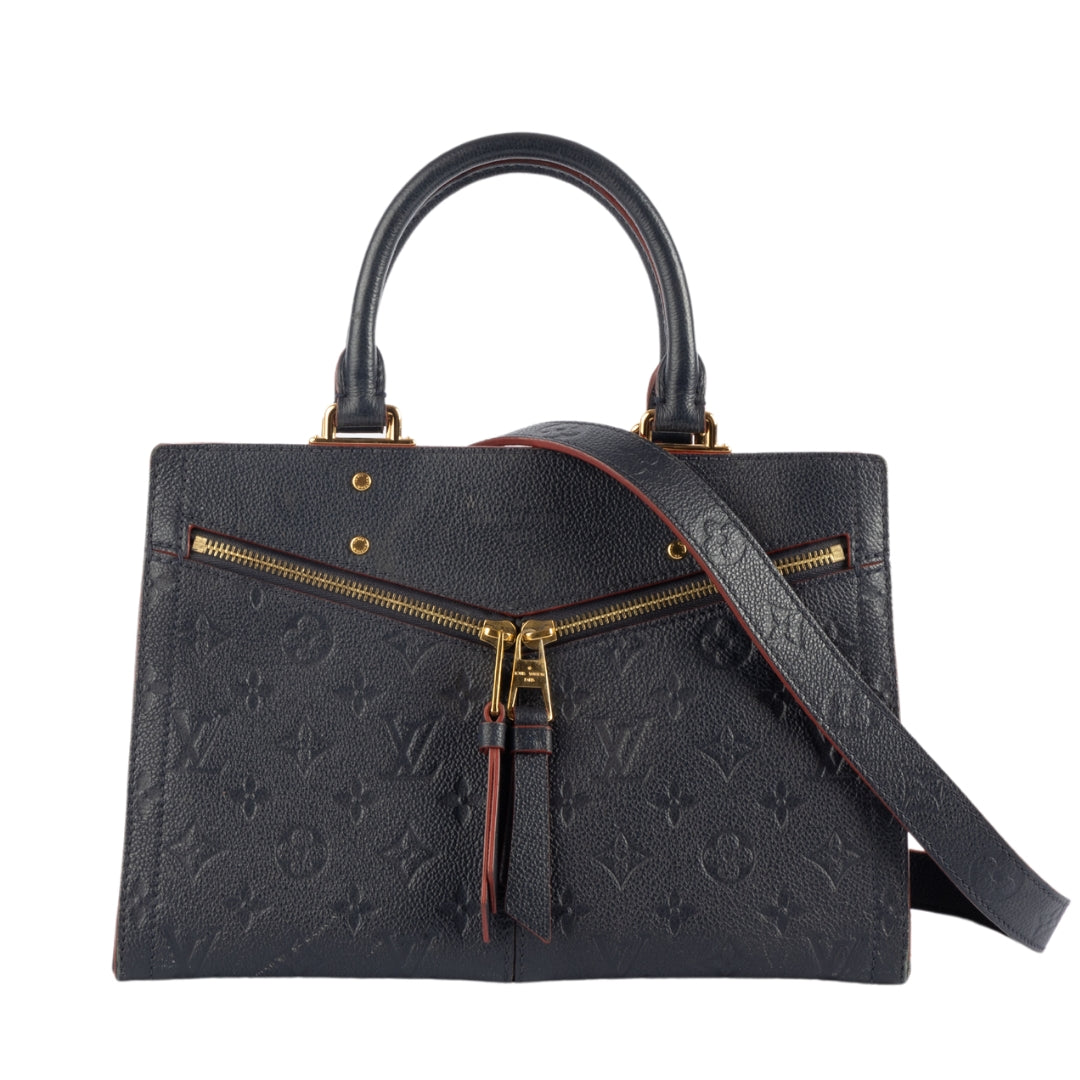 Louis Vuitton Marine Rouge Monogram Empreinte Sully MM Bag