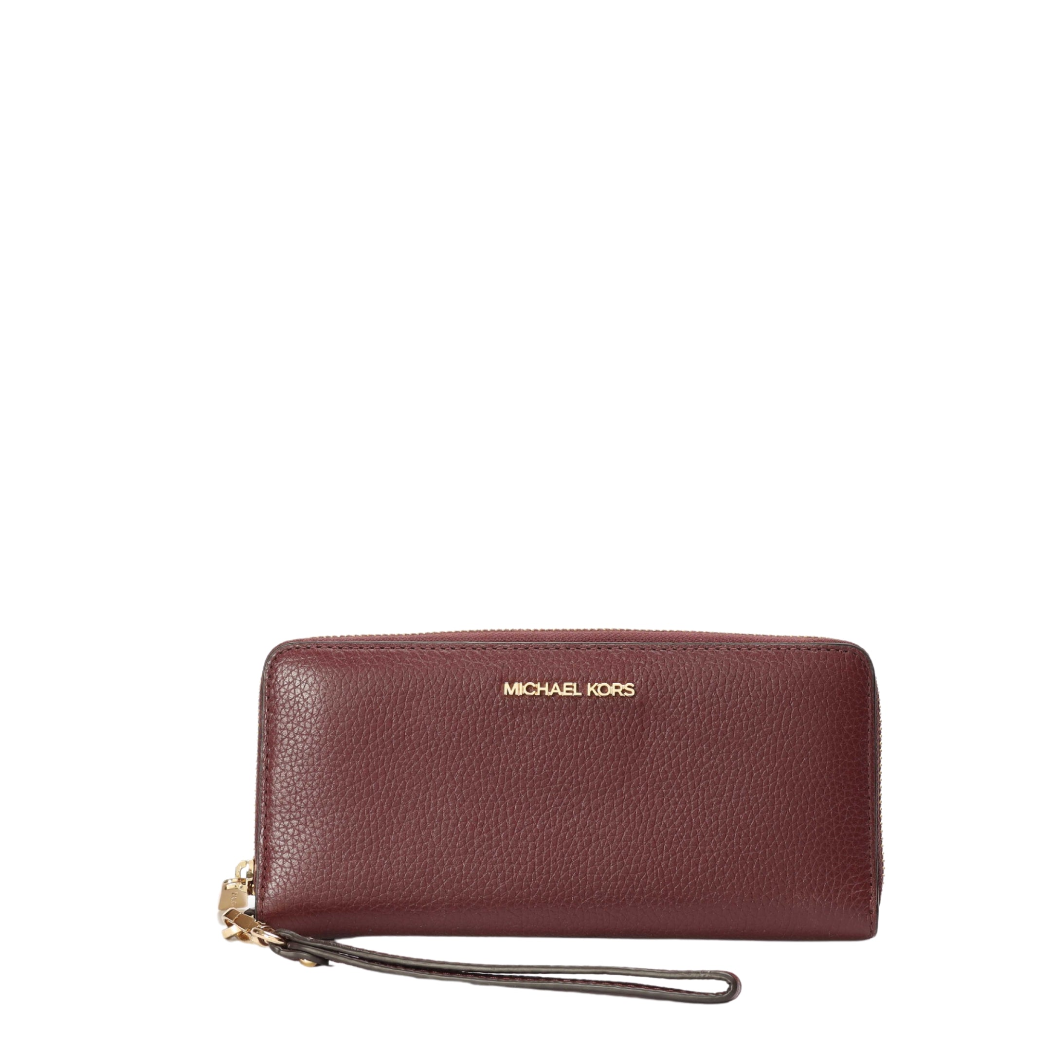 Michael Kors Jet Set Burgundy Zip Around Wallet