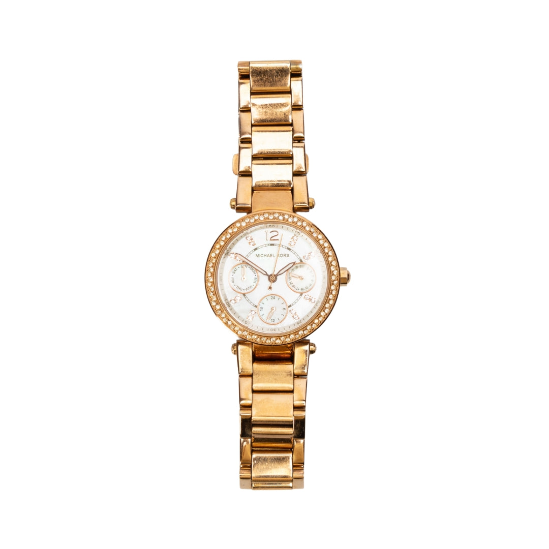 Michael Kors Parker Gold Crystal Dial Watch