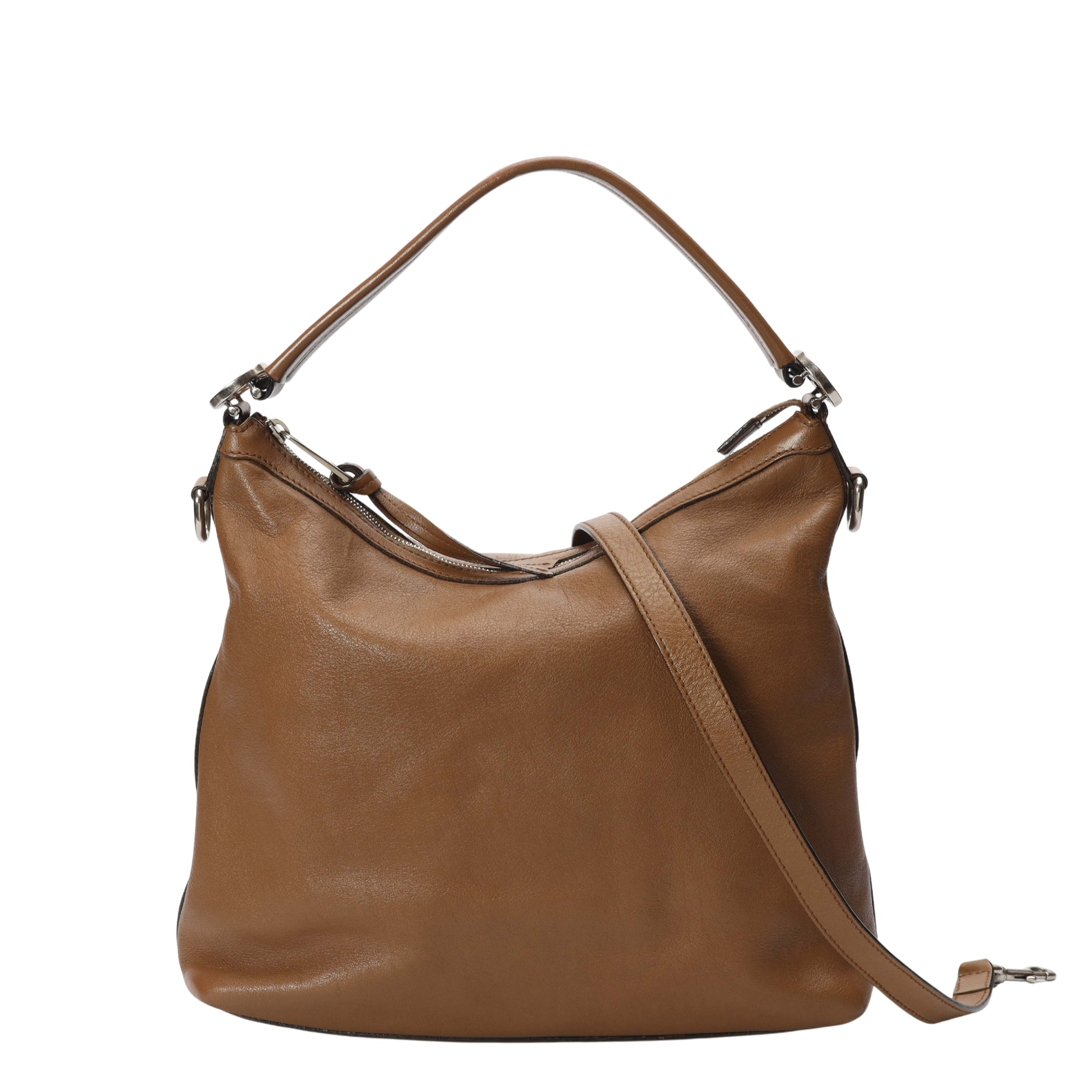 Gucci Brown Miss GG Convertible Hobo Bag