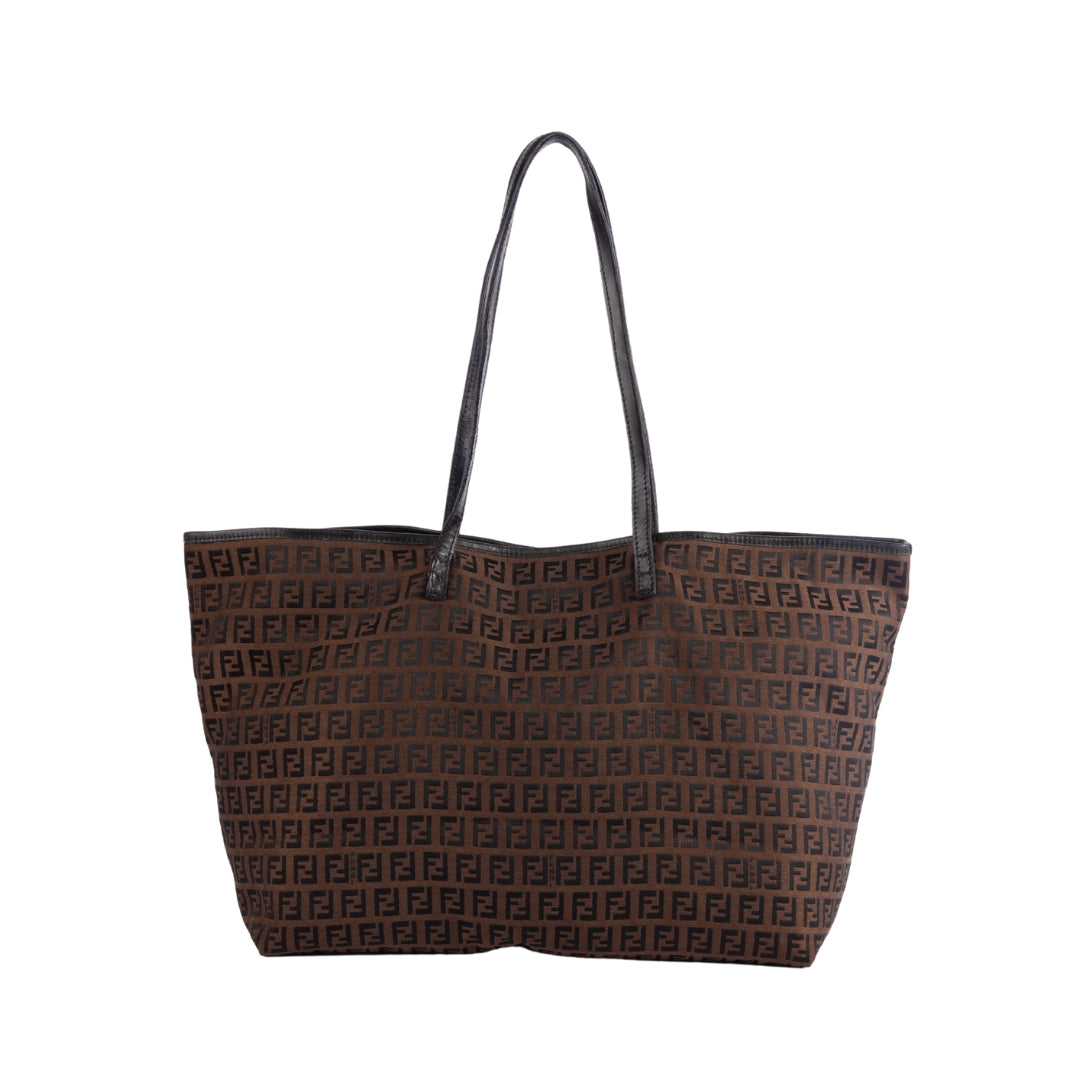 Fendi Brown Zucca Shopper Tote