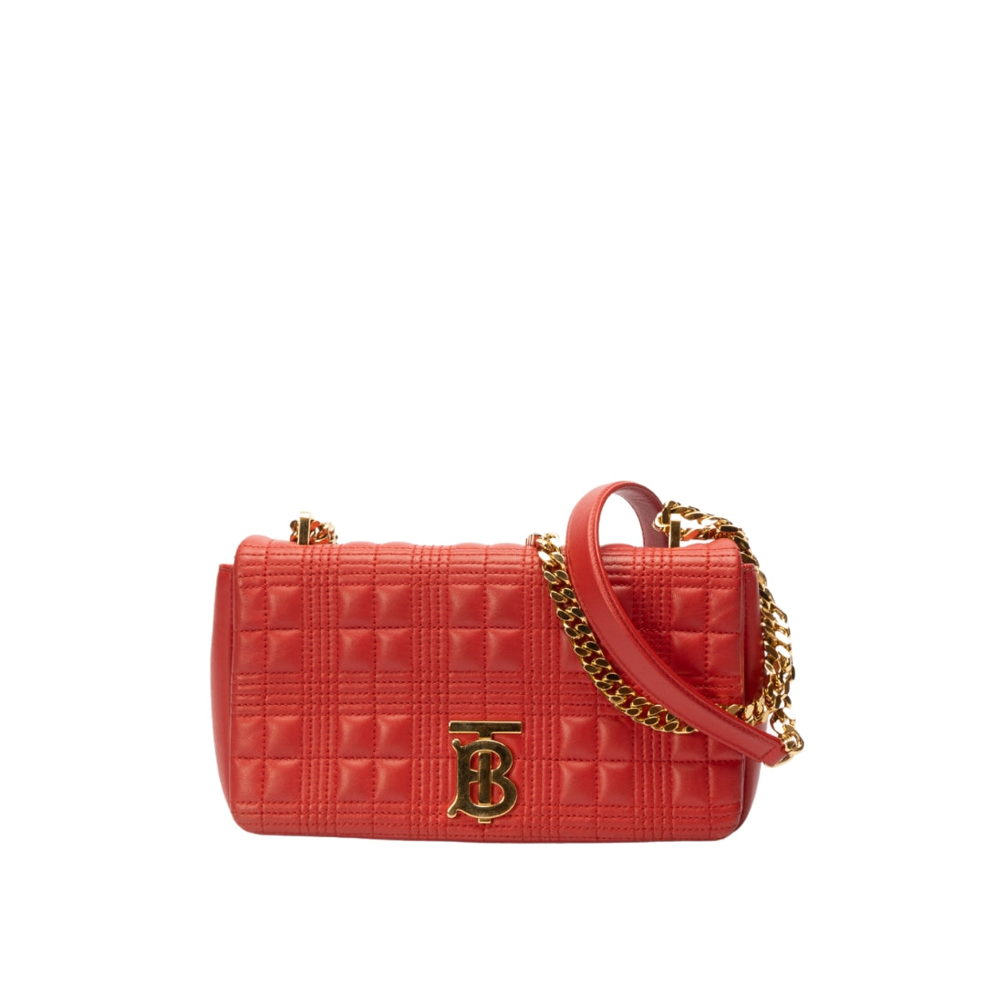 Burberry Quilted Leather Lola Crossbody Bag