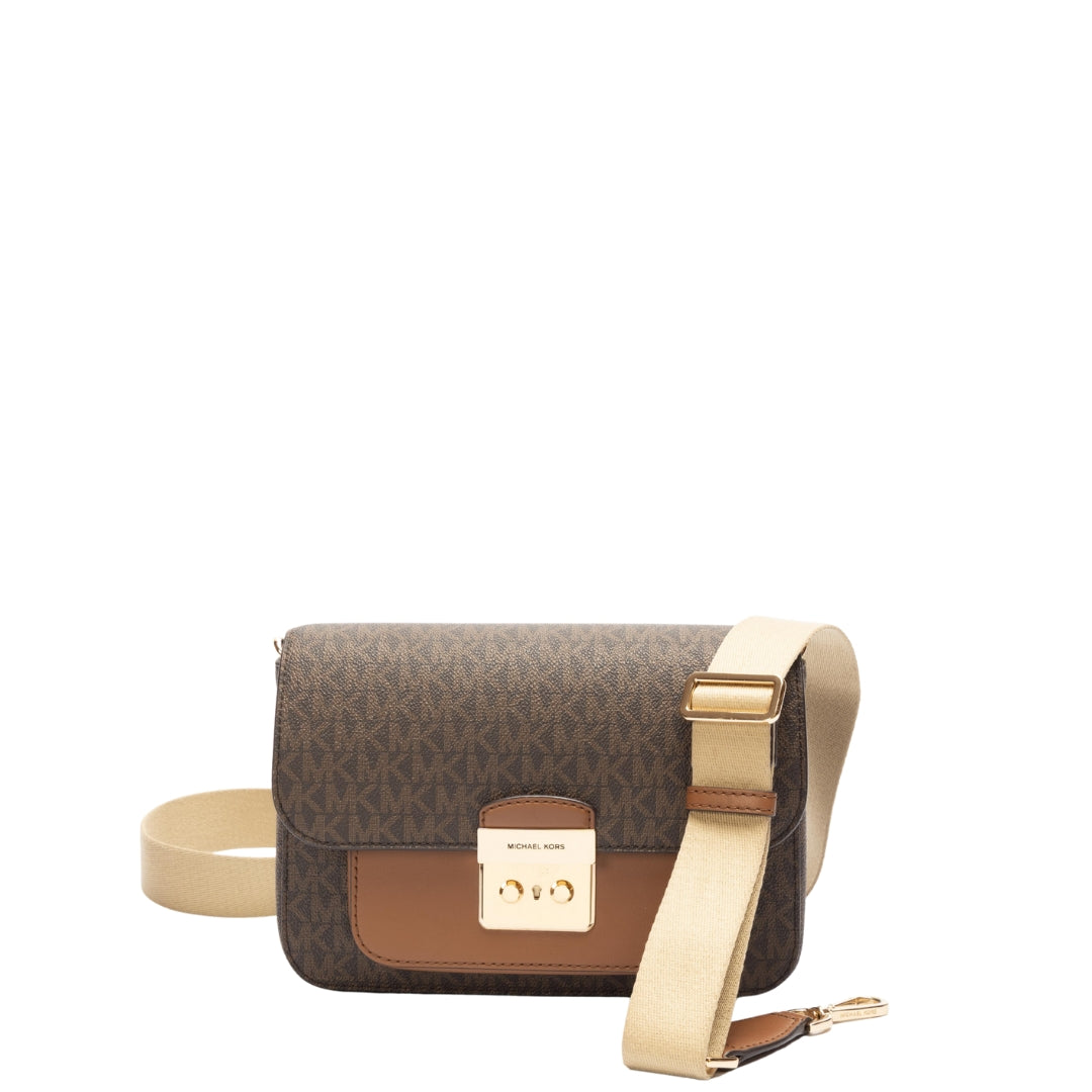 Michael Kors Sloan Editor Signature Logo Messenger Bag