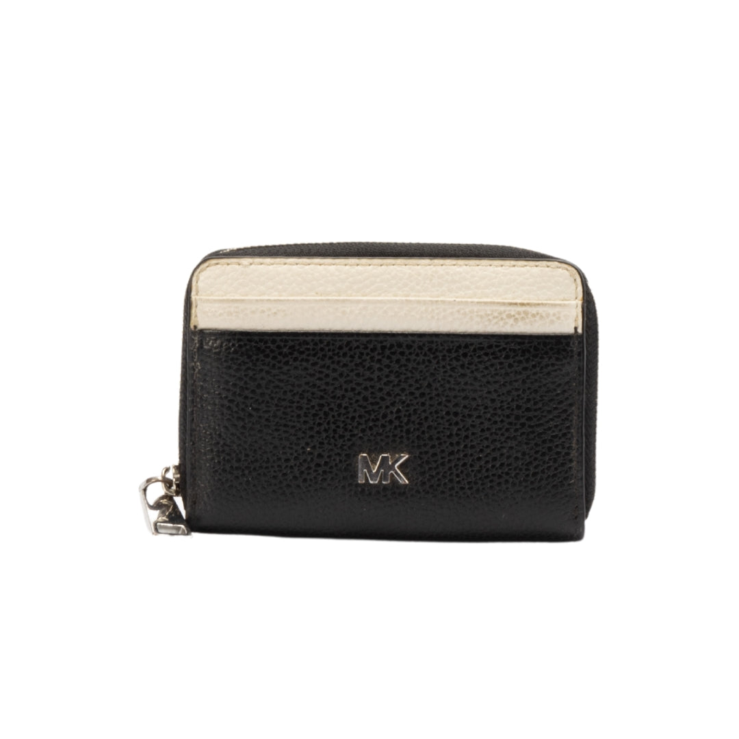 Michael Kors Black & Optic White Small Wallet