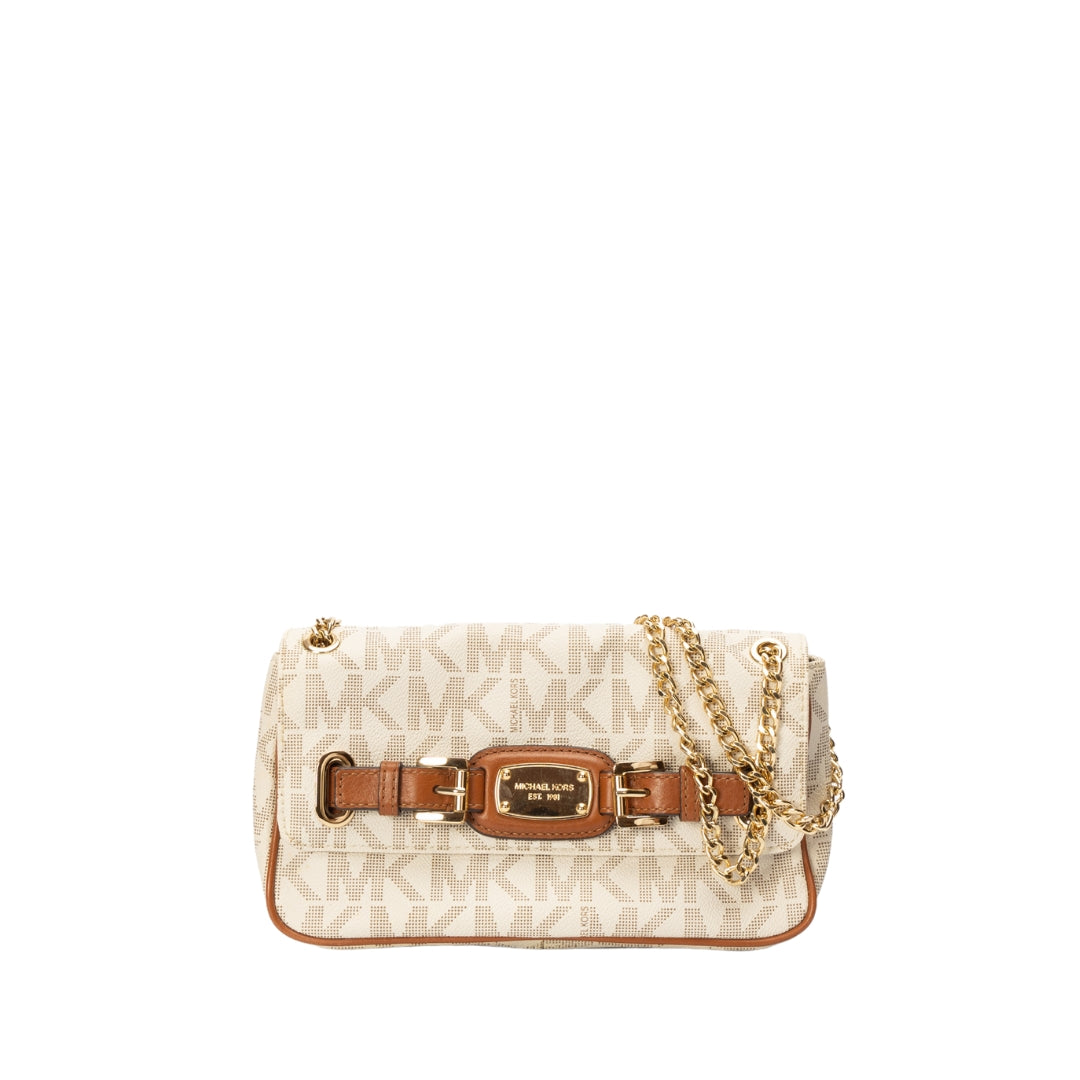 Michael Kors Chain Linked Leather Shoulder Bag