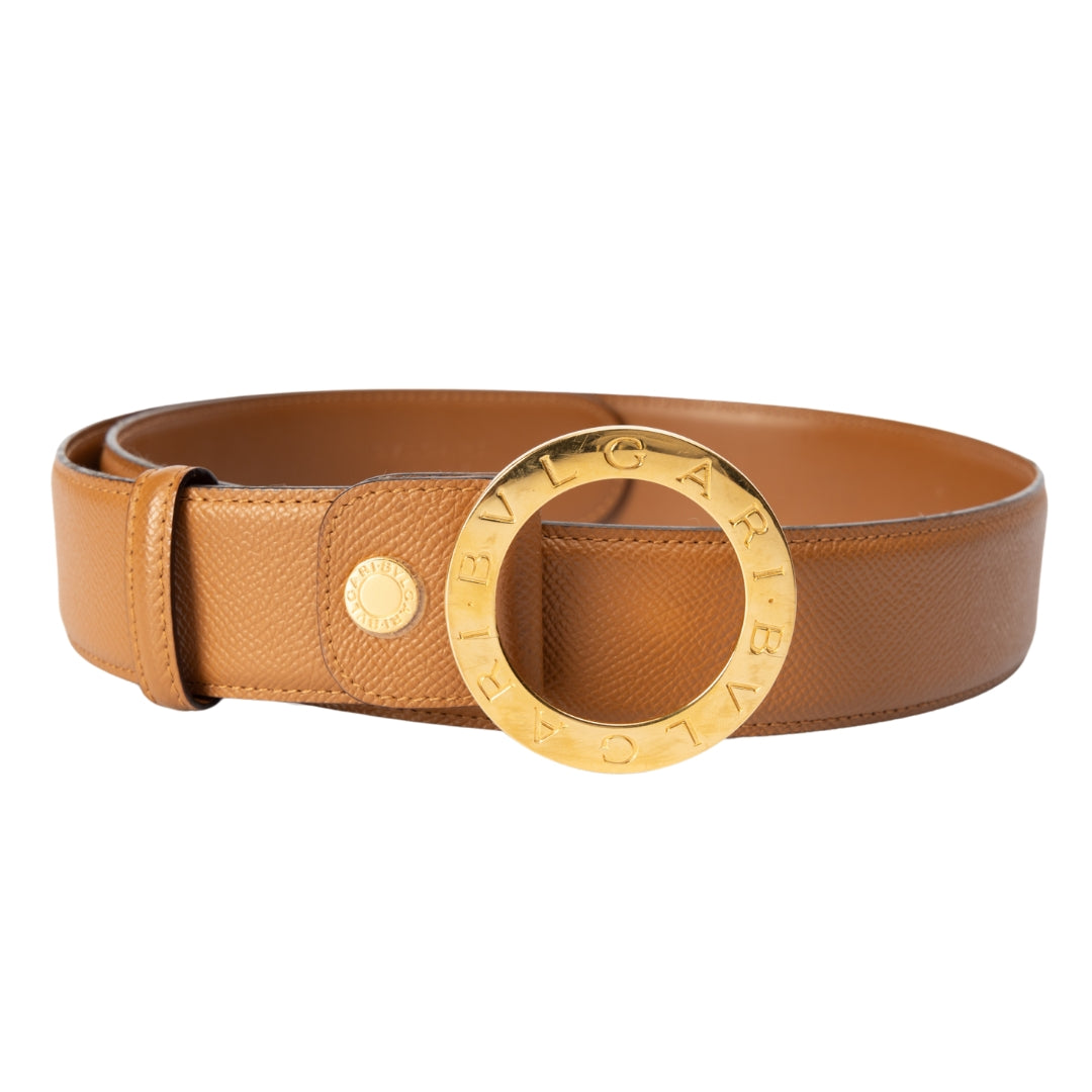 Bvlgari Circular Leather Belt