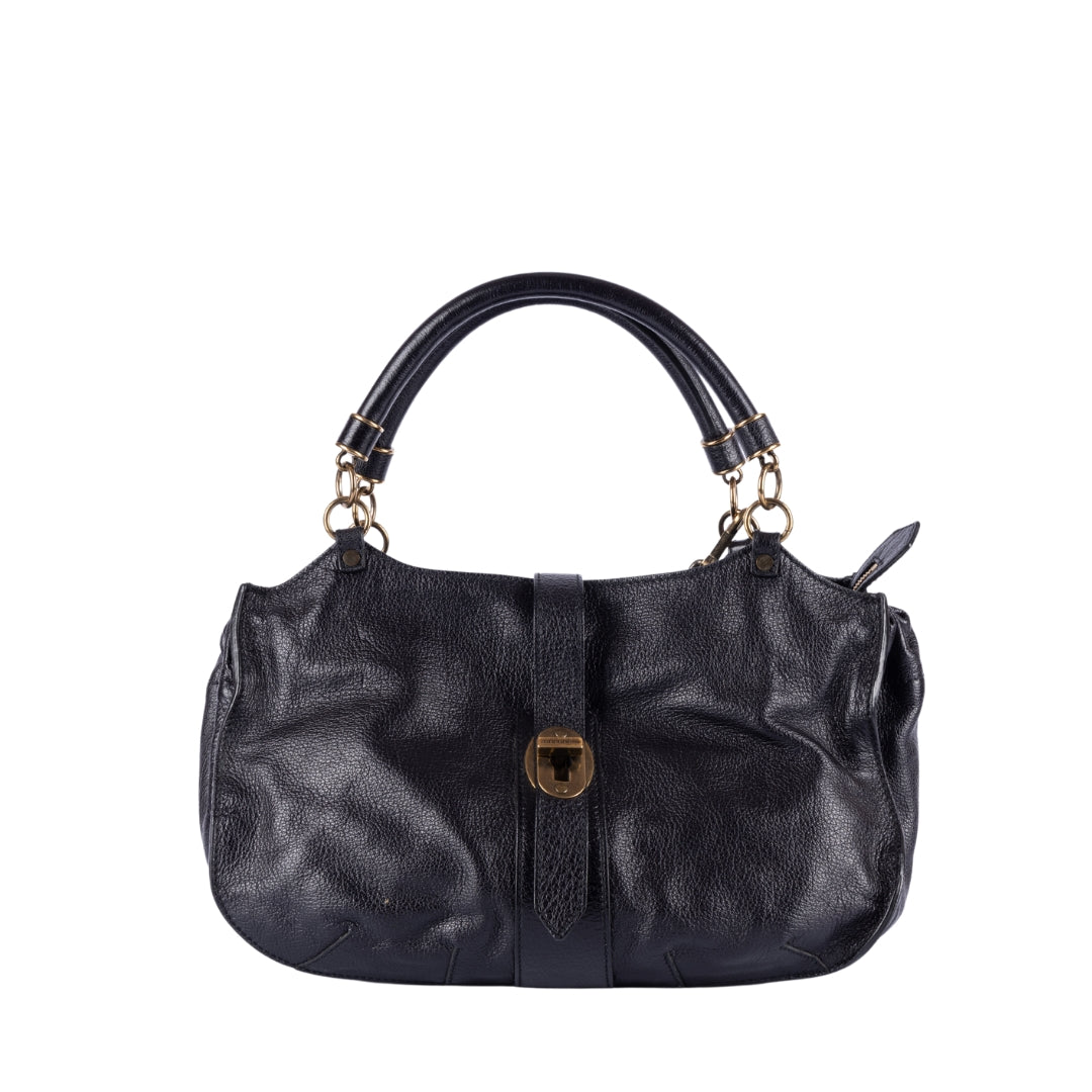 Burberry Bartow Black Leather Shoulder Bag