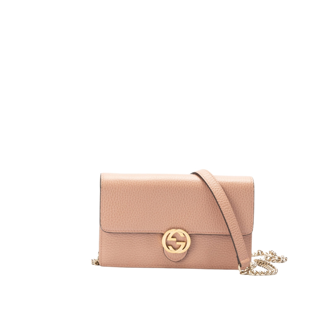 Gucci Dollar Interlocking GG Mini Chain Crossbody Bag