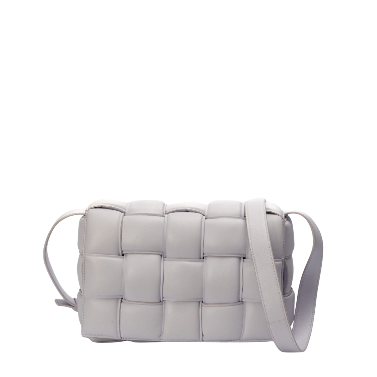 Bottega Venetta Lilac Padded Cassette Crossbody Bag