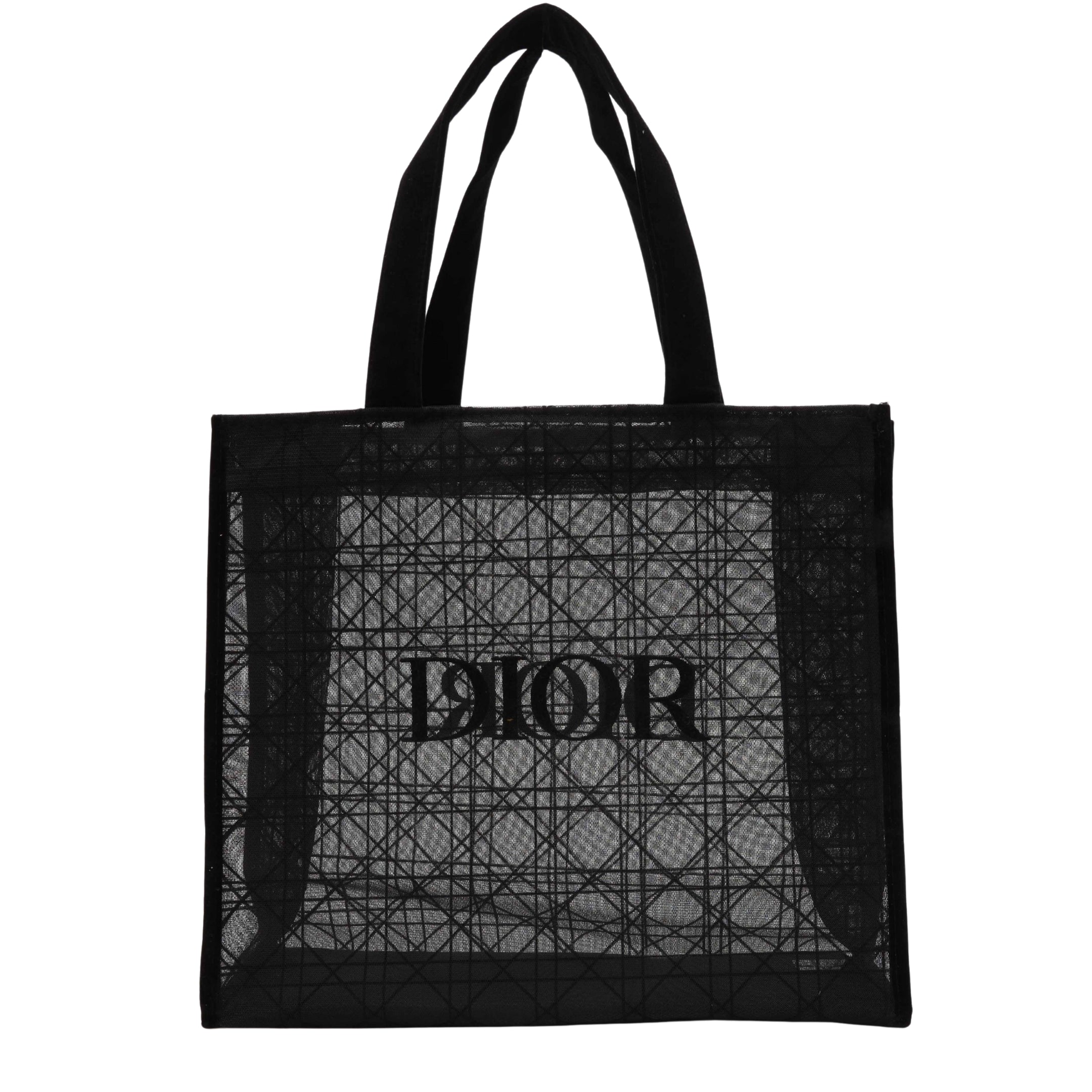 Dior Black Mesh Book Tote