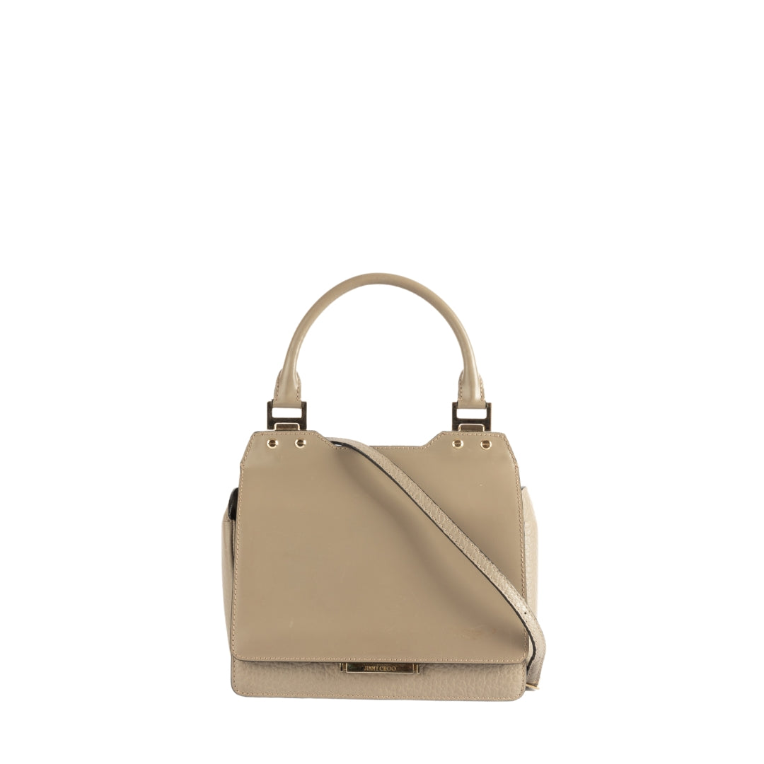 Jimmy Choo Amie Top Handle Leather Satchel