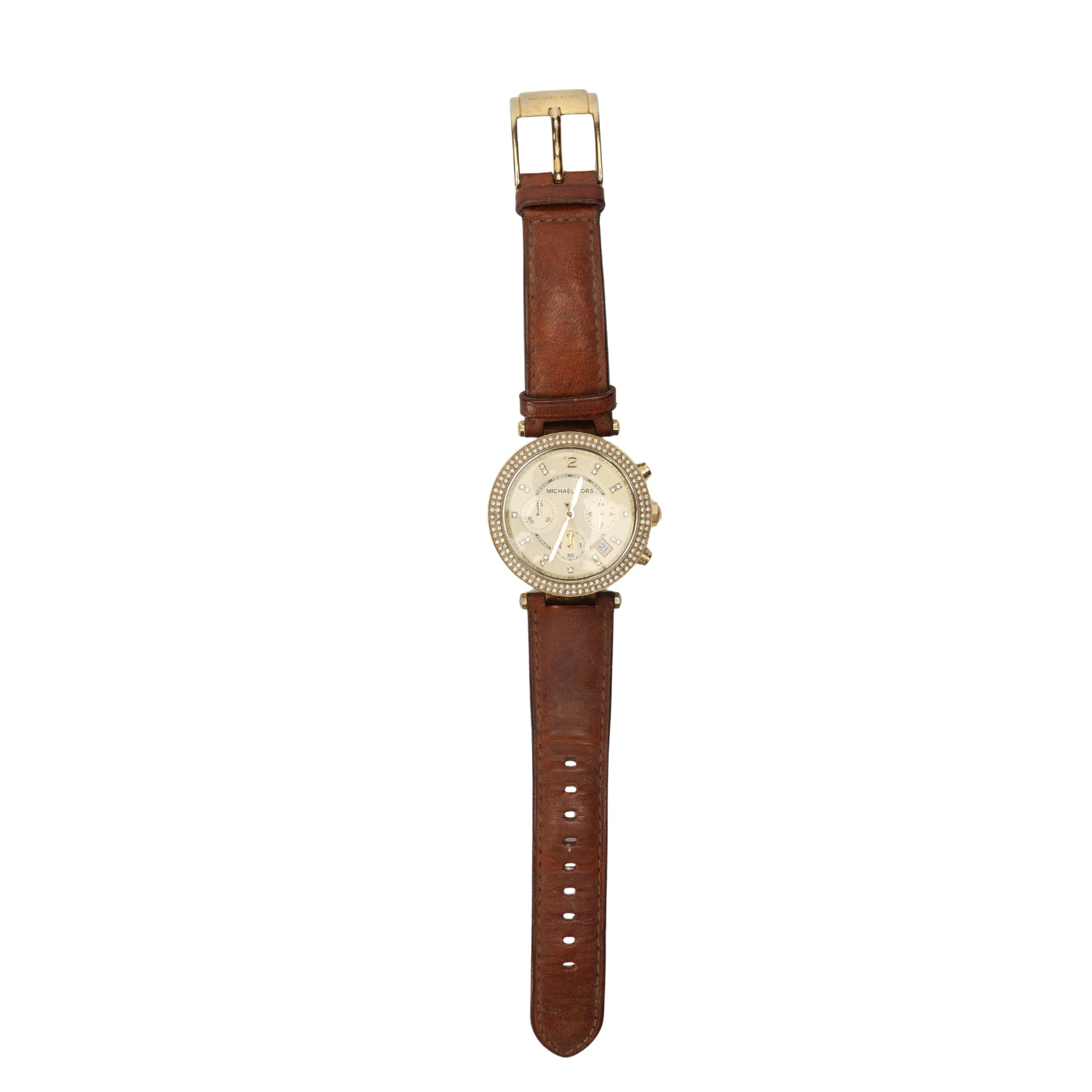 Michael Kors Parker Pave Gold Watch