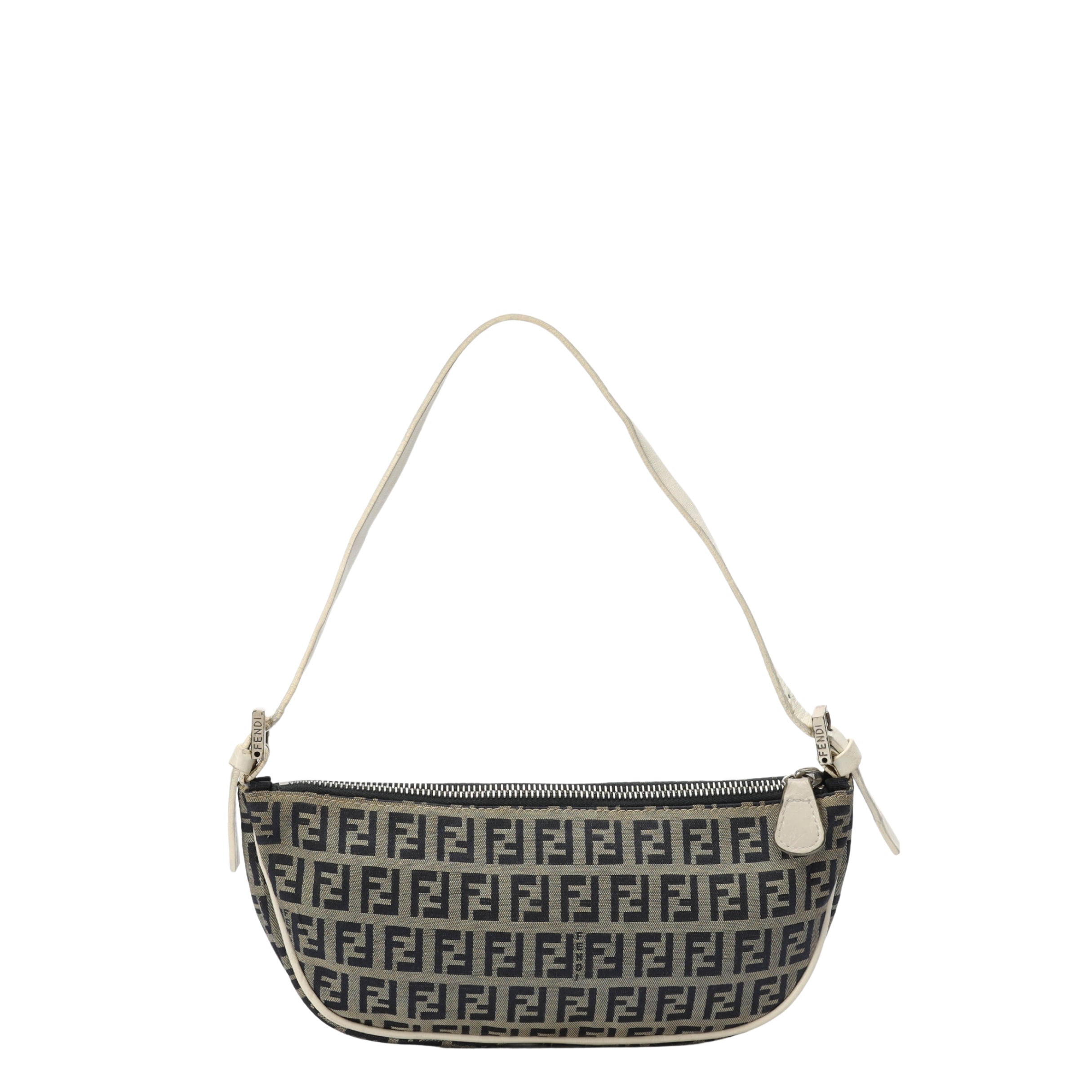 Fendi Zucchino Logo Mini Baguette