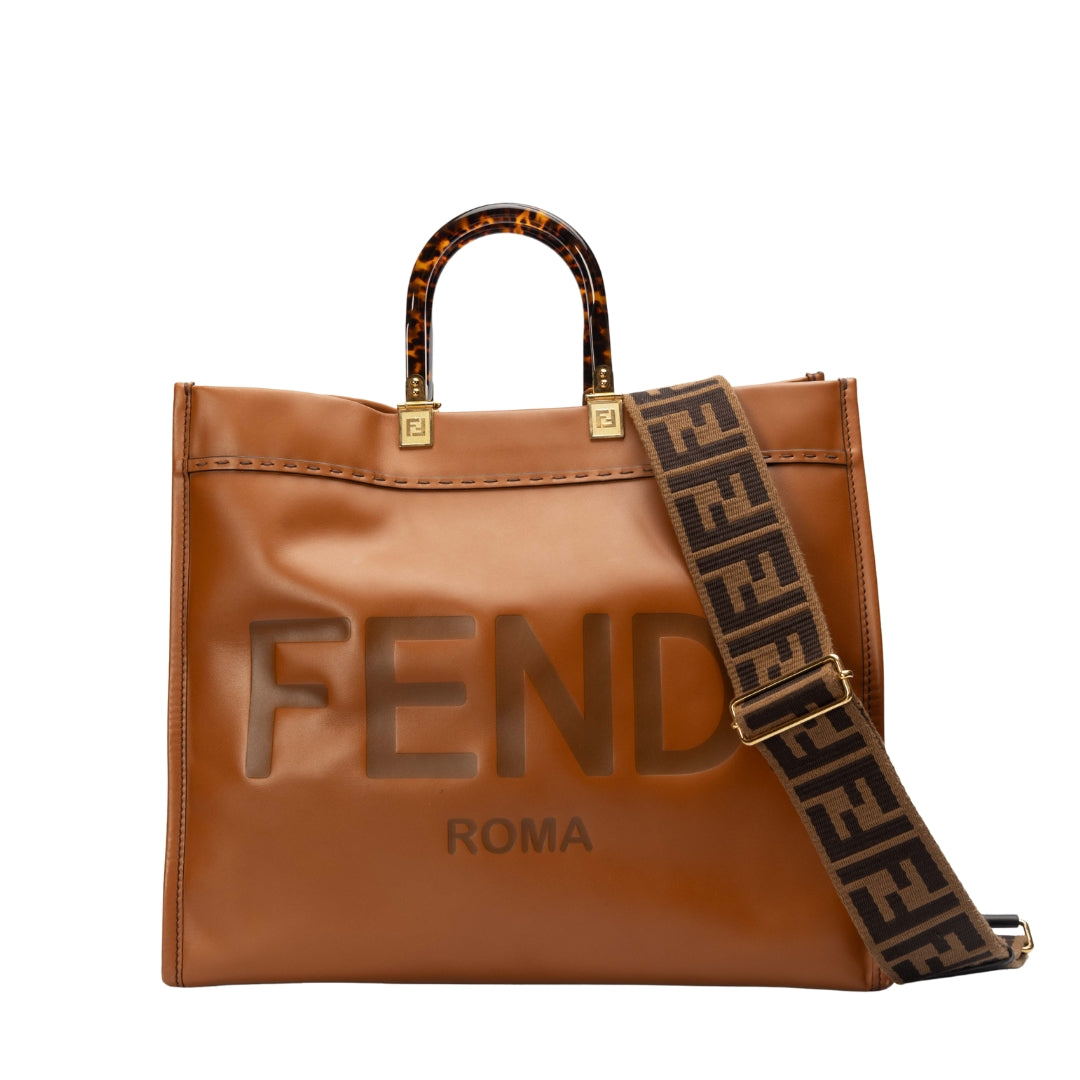 Fendi Brown Sunshine Tote