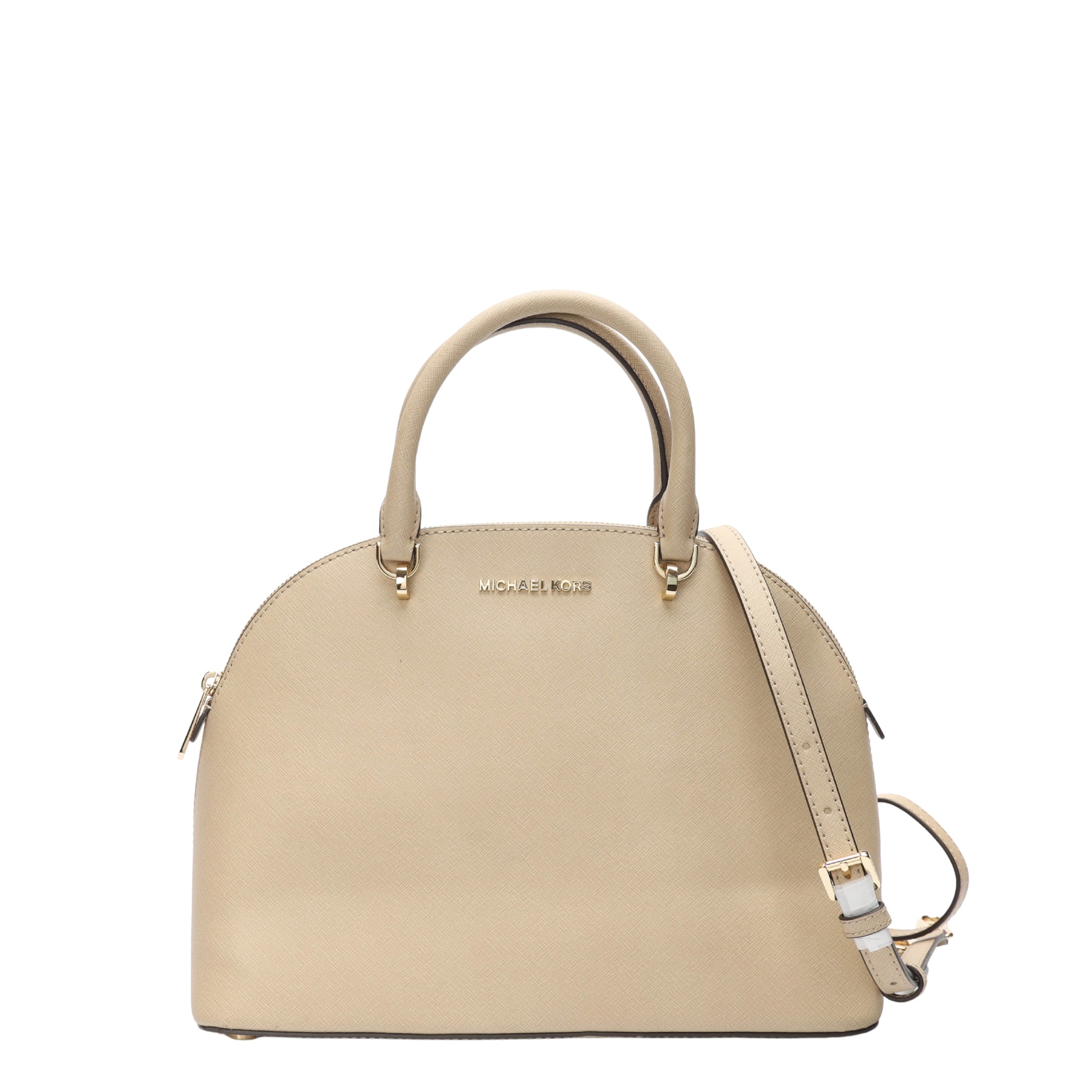 Michael Kors Beige Emmy Large Dome Satchel