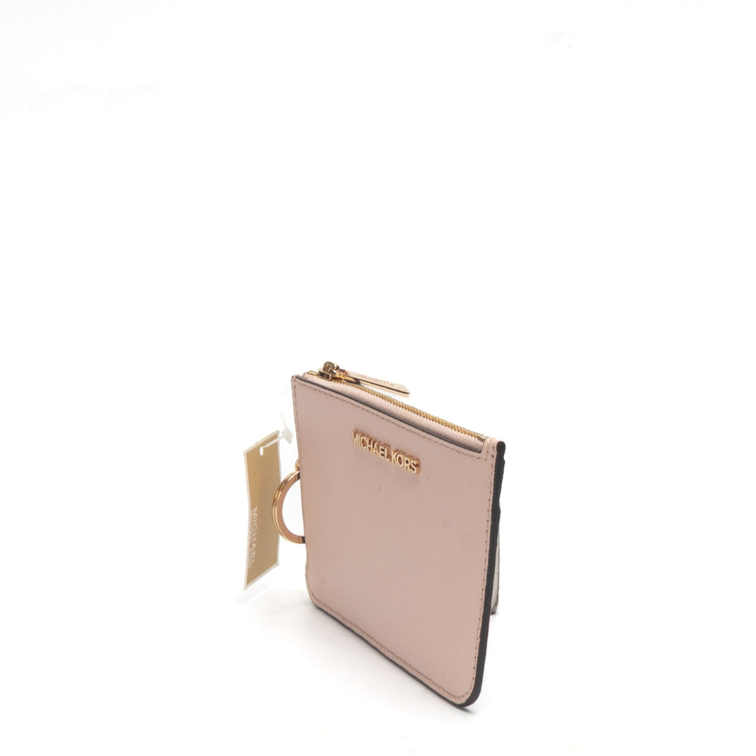 Michael Kors Pink Small Jet Set Leather Wallet