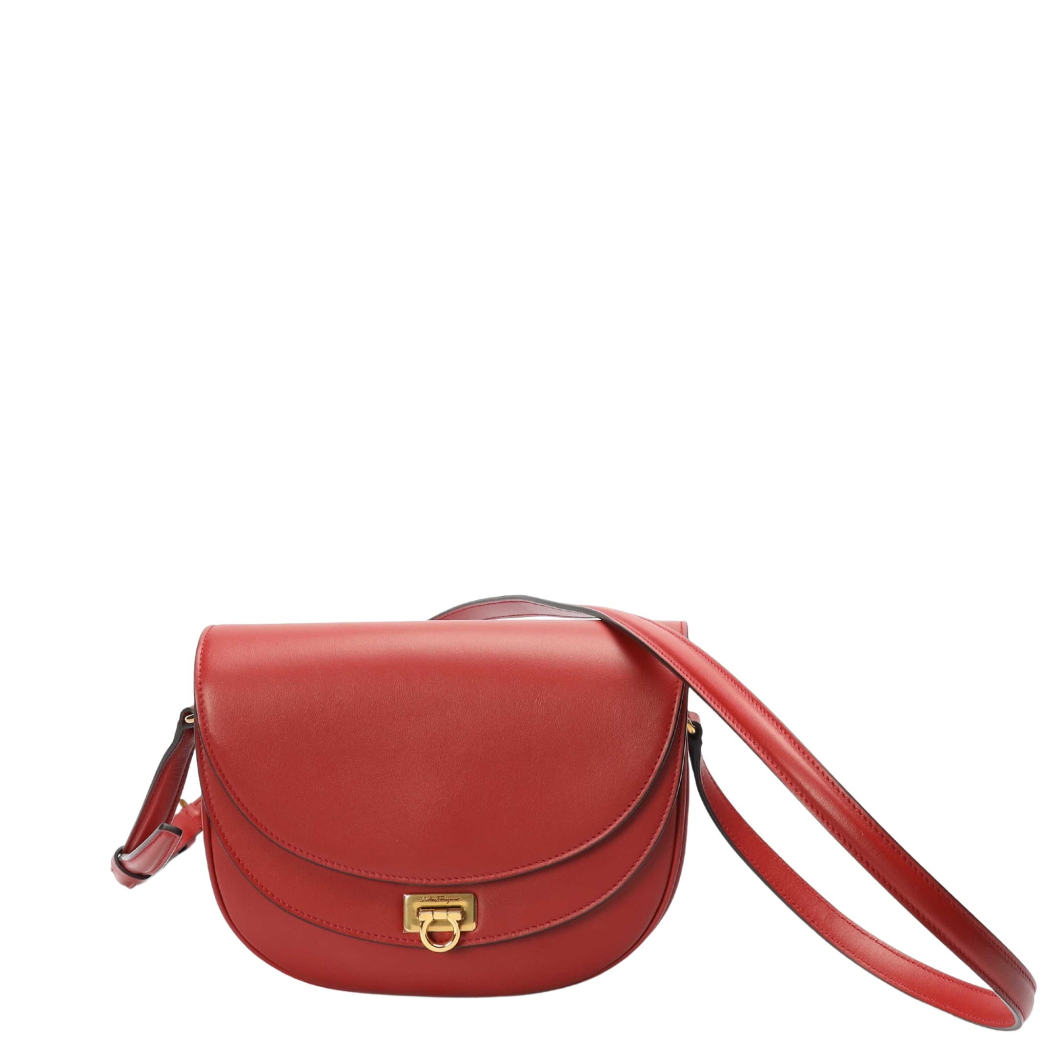 Salvatore Ferragamo Red Gancini Crossbody Bag