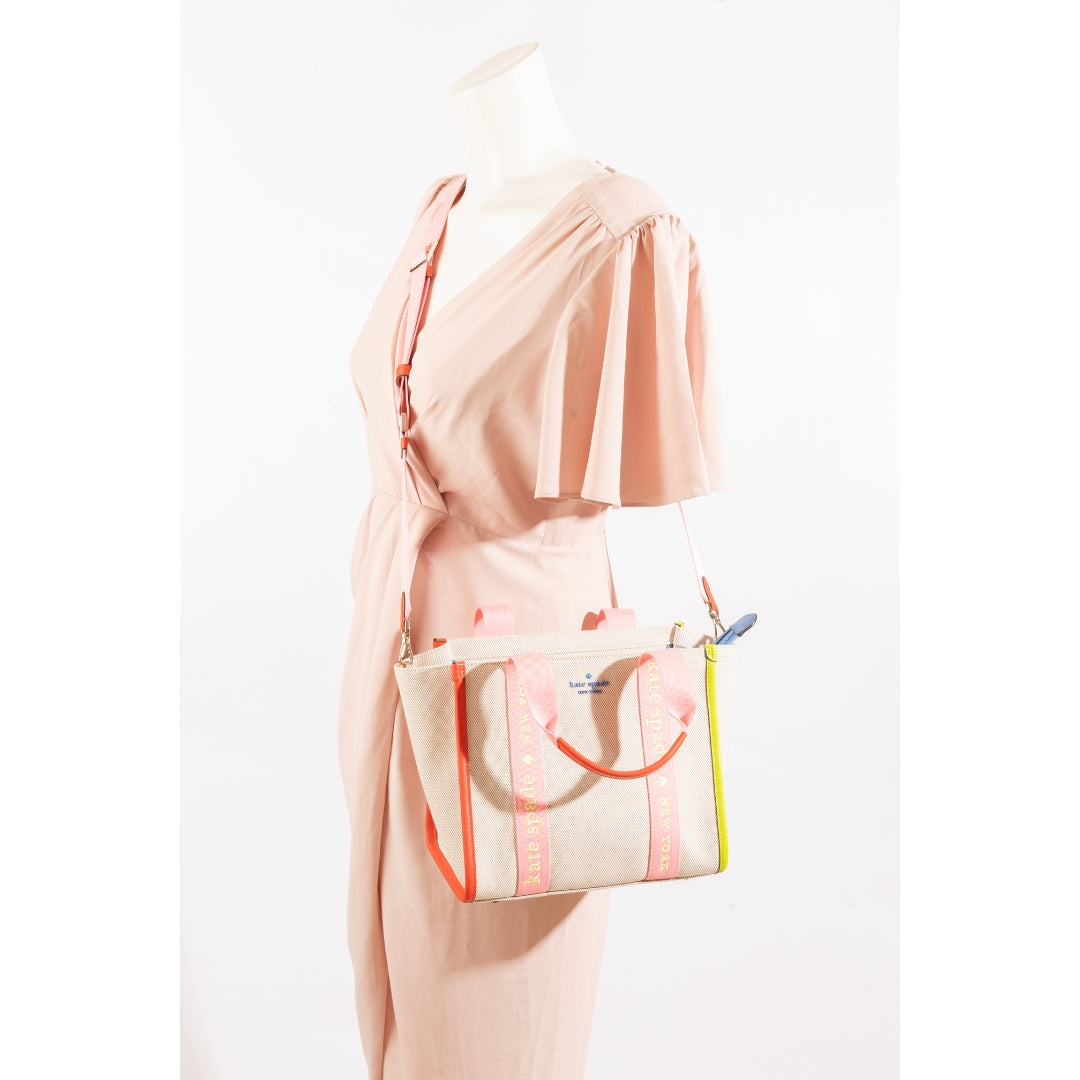 Kate Spade Multi Kip Canvas Convertible Tote
