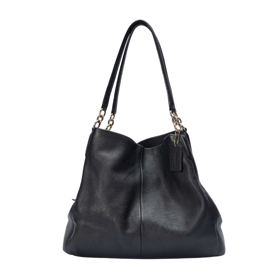 Coach Black Edie Shoulder Bag