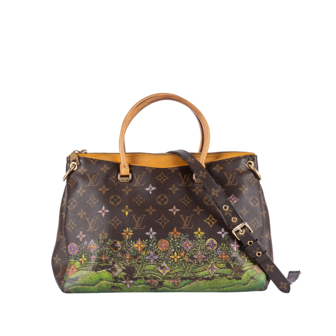 Louis Vuitton Brown Canvas Monogram Pallas MM Bag