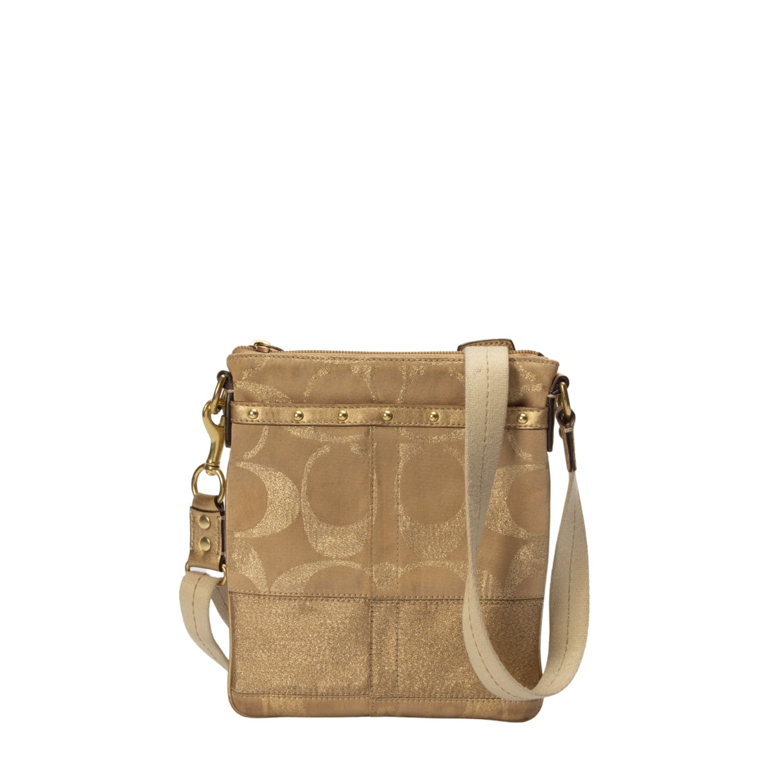 Coach Golden Beige File Crossbody Bag