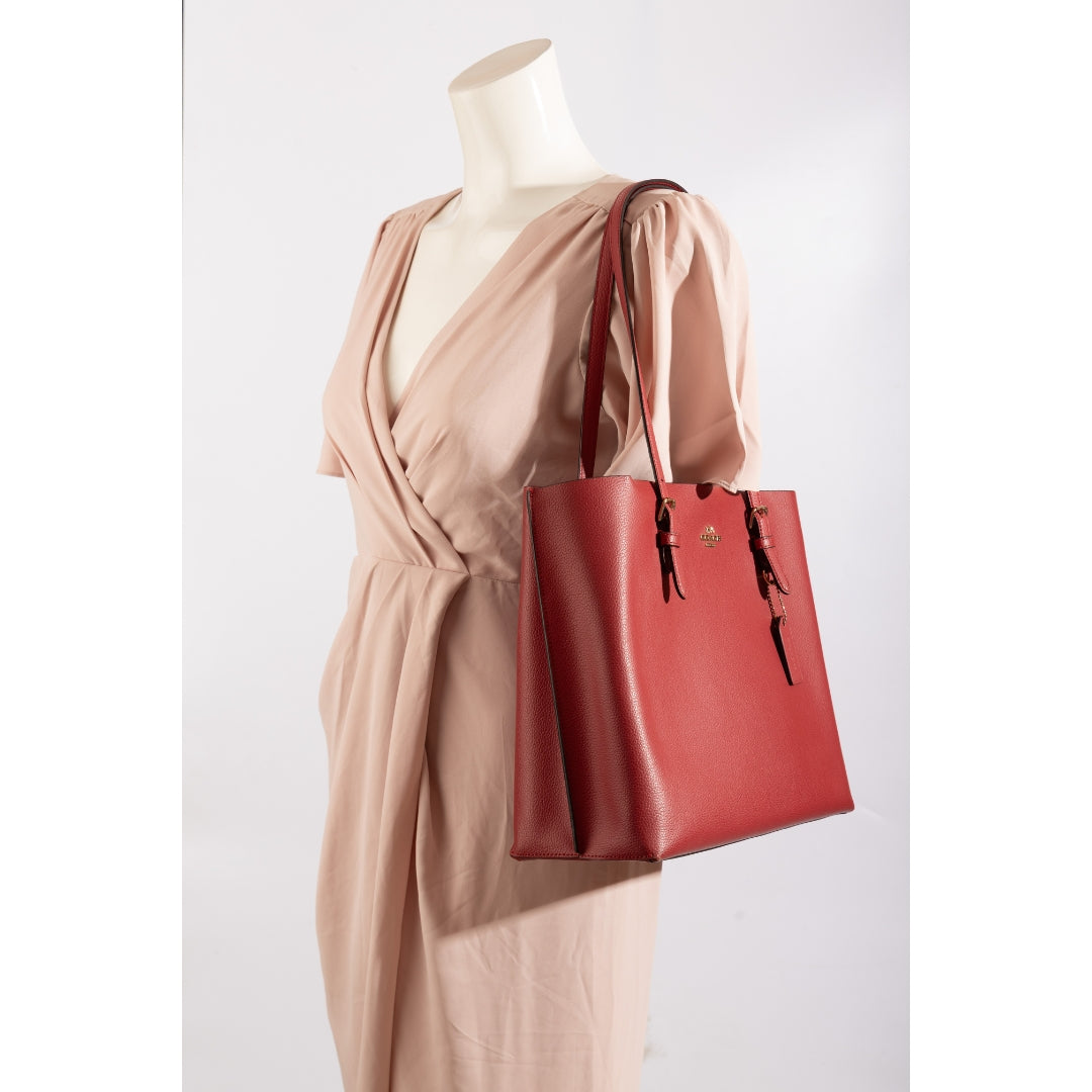 Coach Red Mollie Tote Bag