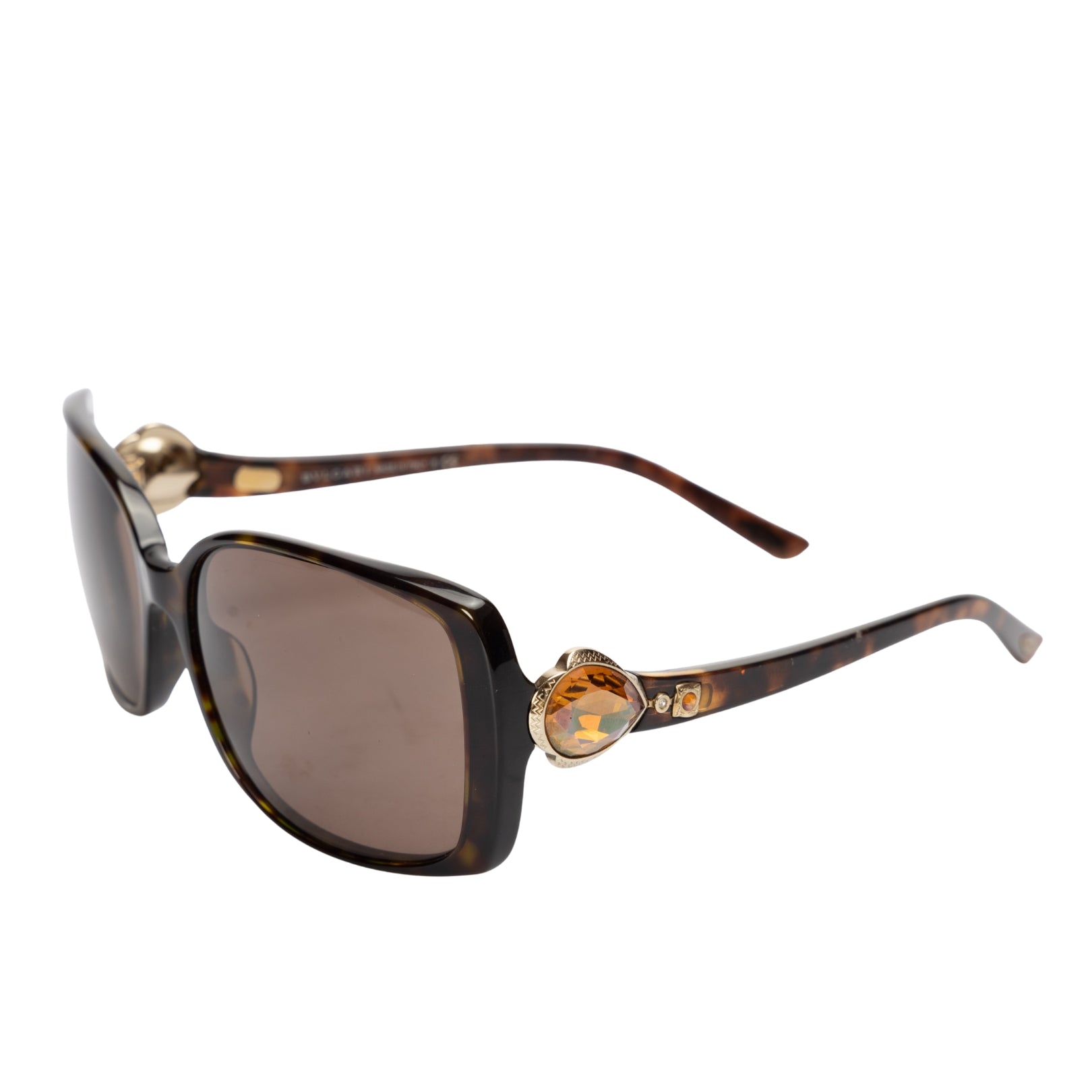 Bvlgari Brown Crystal Embellished Sunglasses