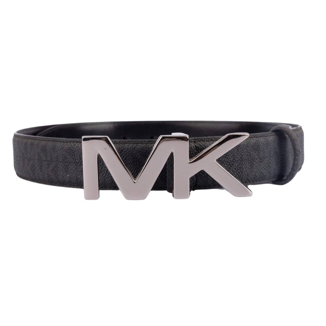 Michael Kors Monogram Silver Buckle Belt