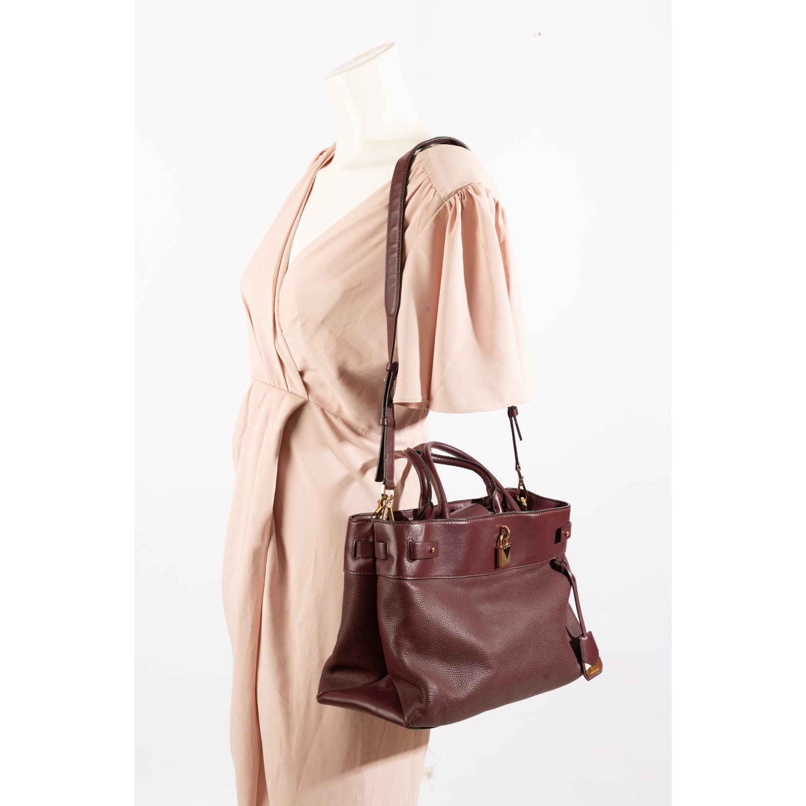 Michael Kors Gramercy Maroon Satchel