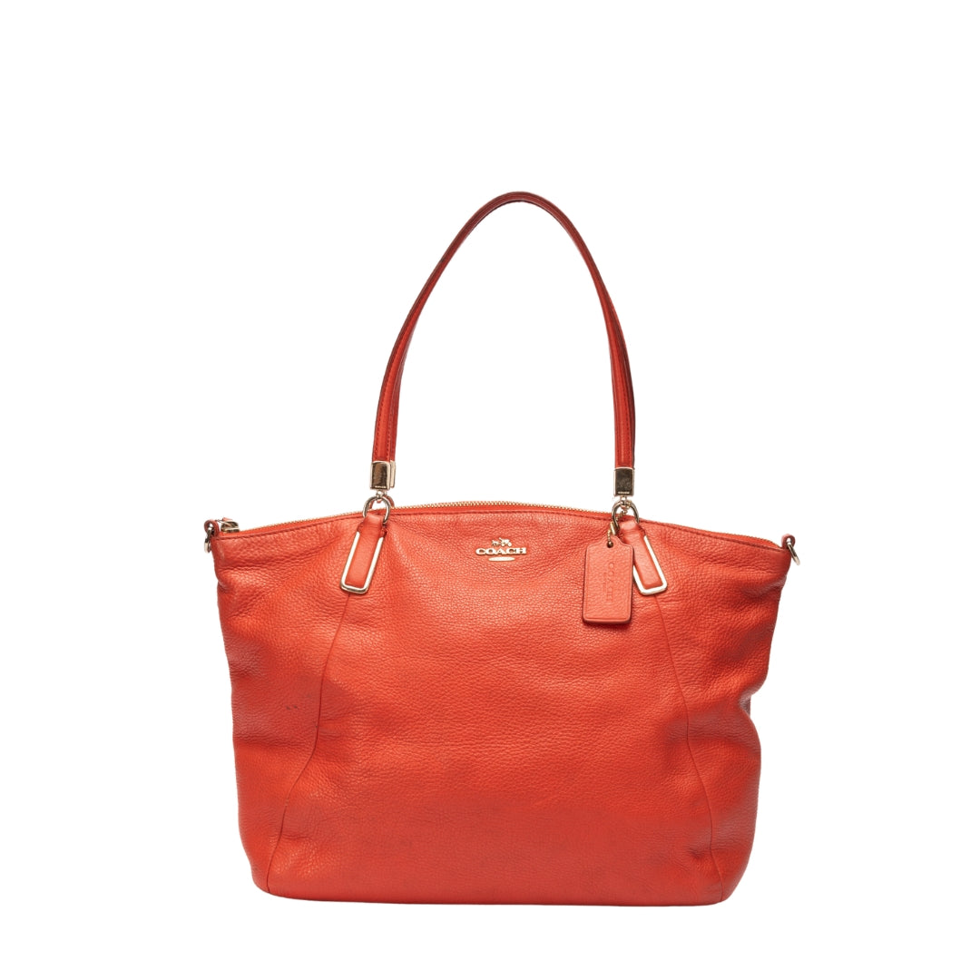 Coach Madison Kelsey Pebble Leather Shoulder Bag