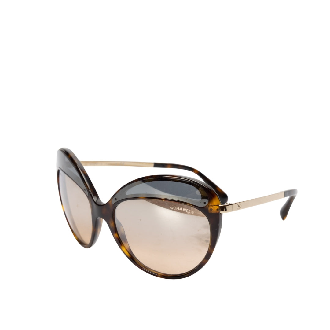 Chanel Butterfly Runway Rose Gold Sunglasses