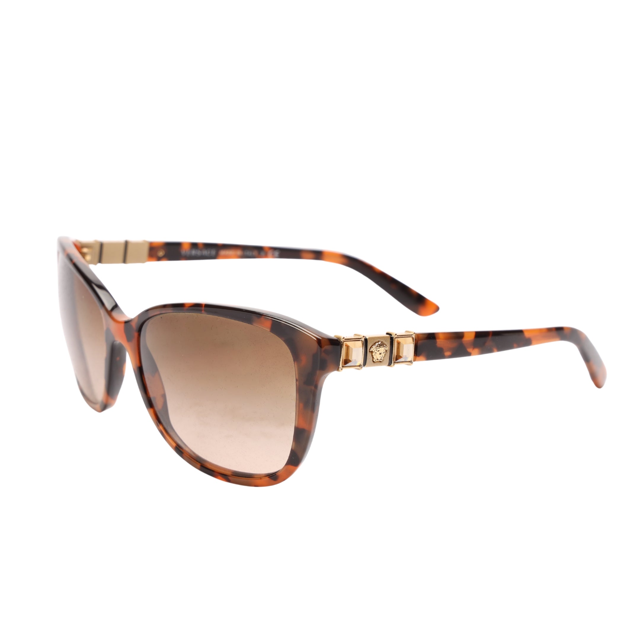 Versace Brown Acetate Sunglasses