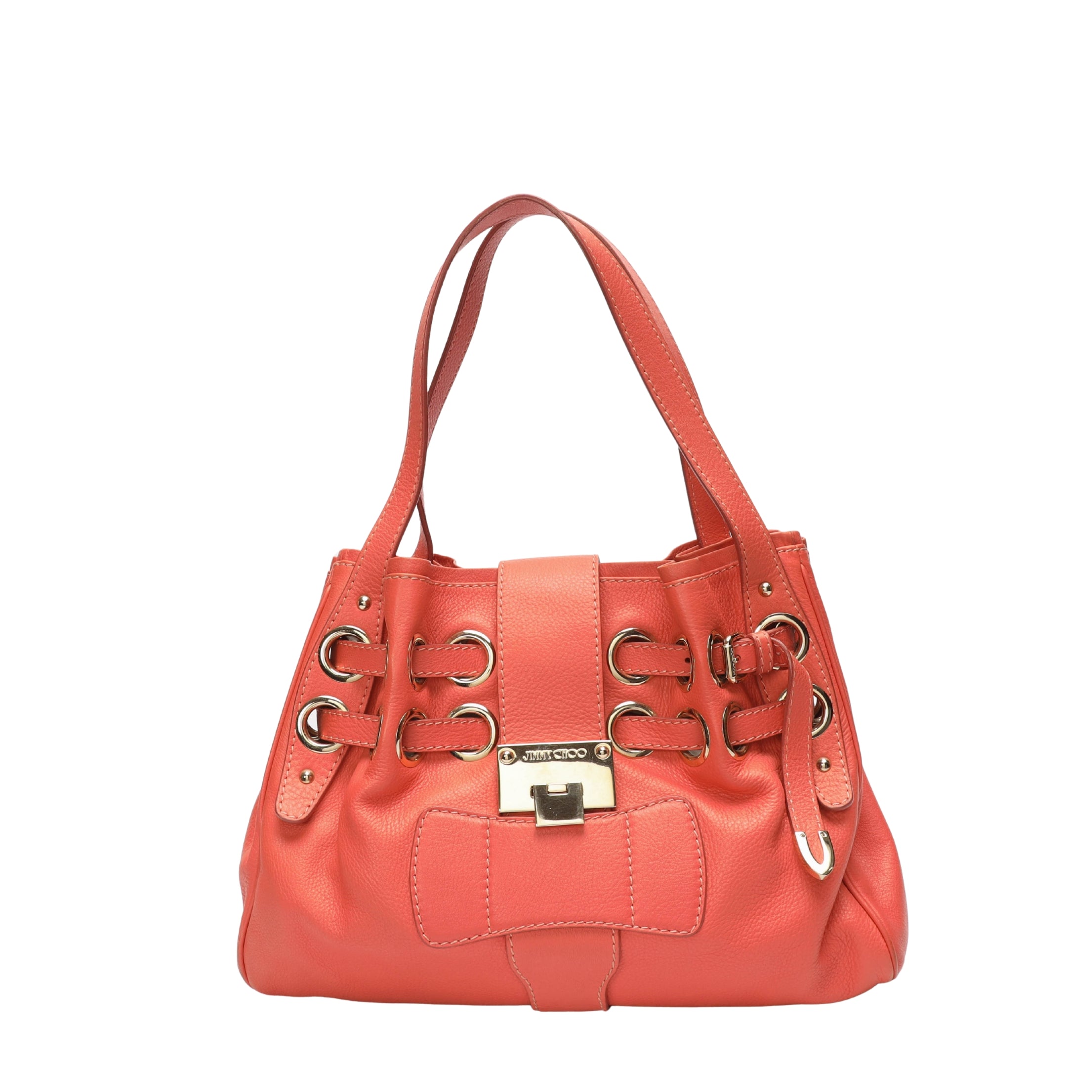 Jimmy Choo Peach Ramona Shoulder Bag